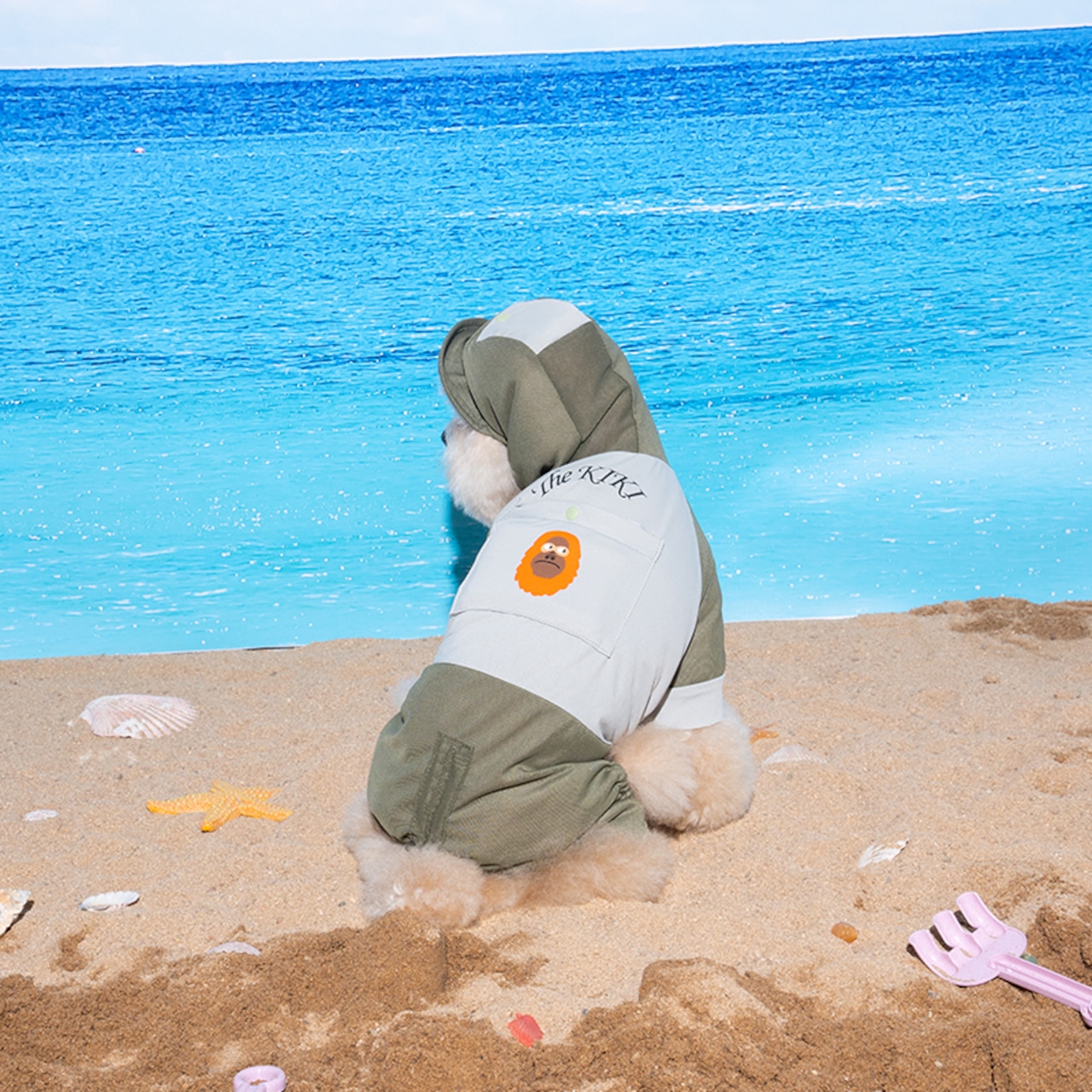 【puppygallery公式】Kiki mesh cooling jumpsuit 2XL-3XL