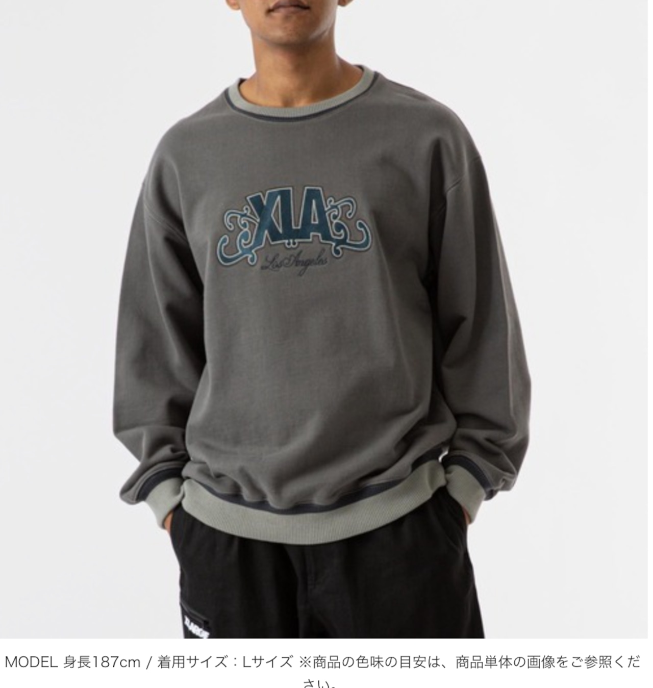 XLARGE】XLA EMBROIDERY CREWNECK SWEATSHIRT クルーネック XLARGE】XLA EMBROIDERY CREWNECK SWEATSHIRT クルーネック