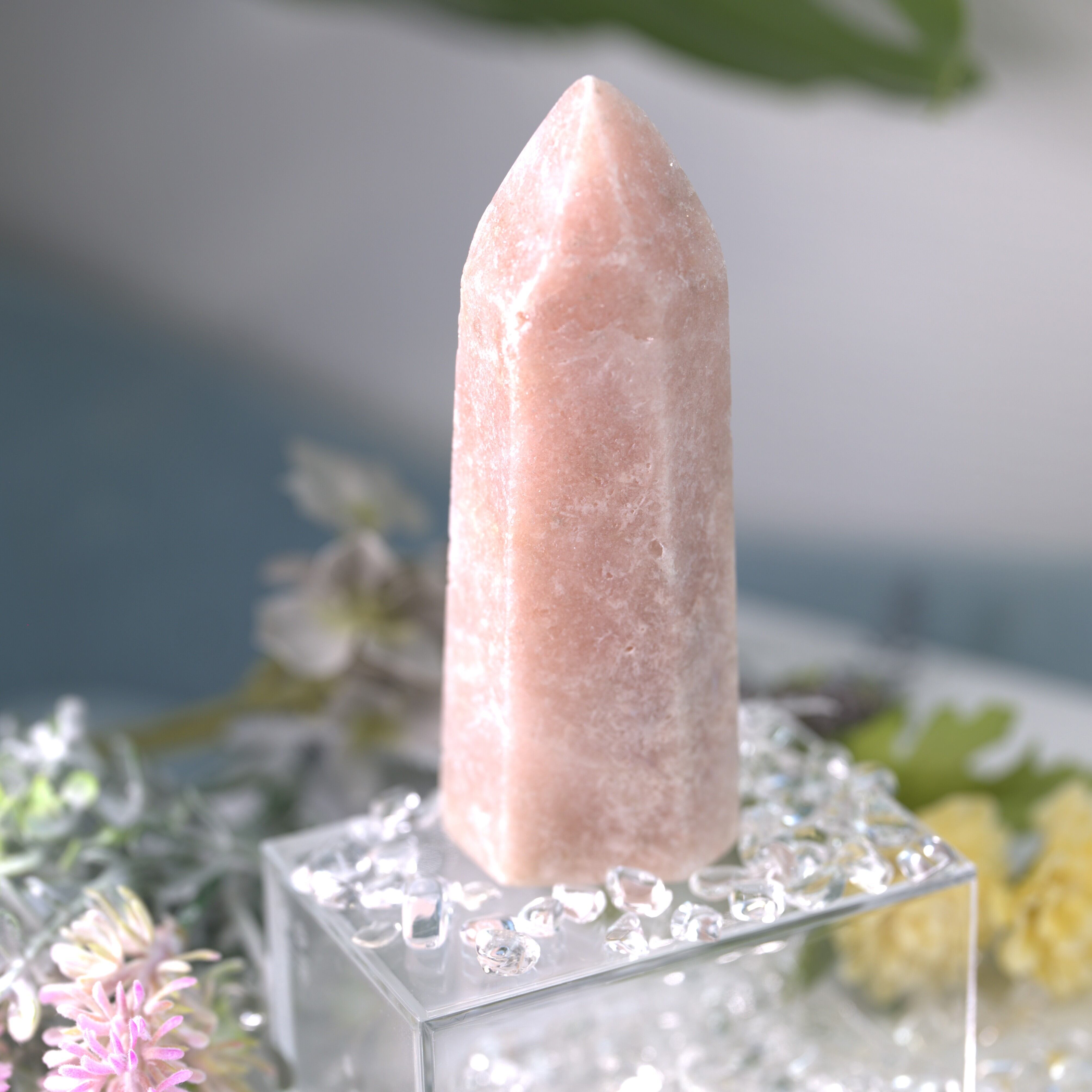 【愛と安らぎの光柱－真実の愛を引き寄せる癒しのストーン－】ピンクアメジストタワー　No.56_7