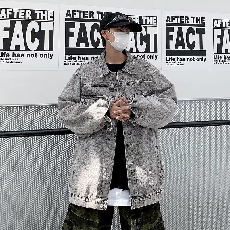 韓国通販 dgo】ビッグシルエット ハイストリート デニムジャケット