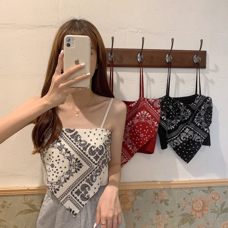 プリント柄サマーニットトップス 夏物 YY-ファッション81176945787