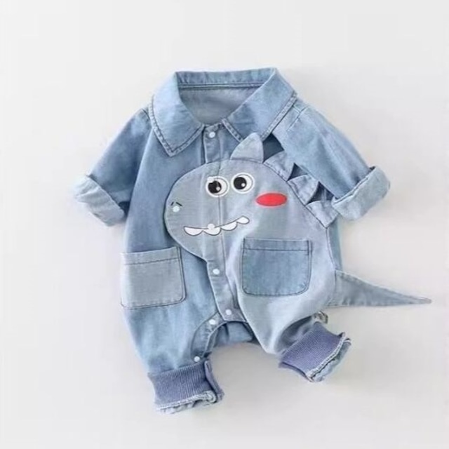 【春作】恐竜デザイン オールインワン