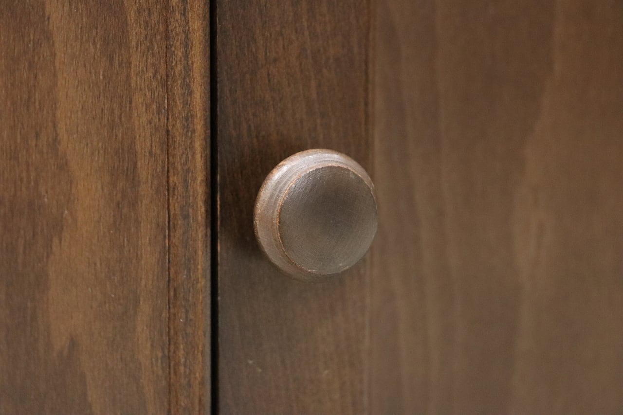 沼津店】レトロ karimoku カリモク コーナー キャビネット 飾り棚