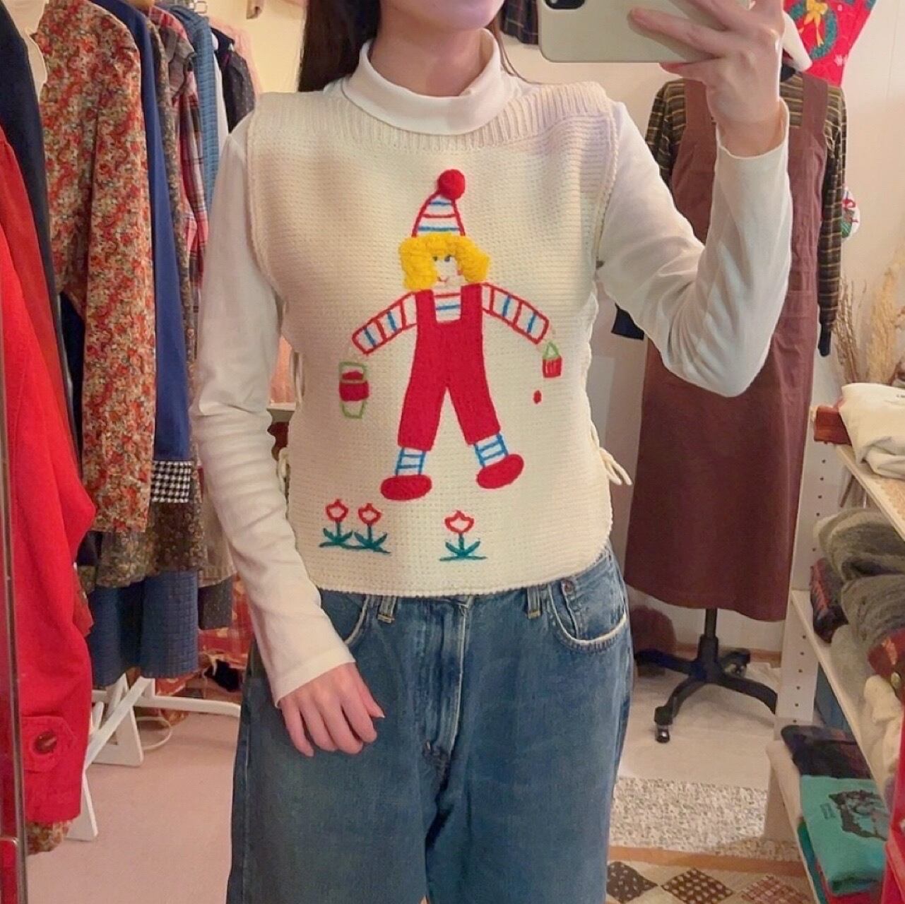 pierrot boy side ribbon vest