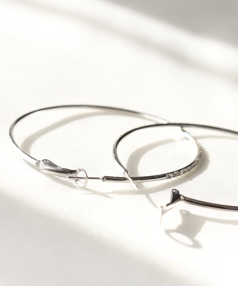 サージカルステンレス フープピアス