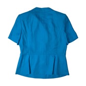 pierre cardin ピエールカルダン セットアップ 半袖ジャケット×タイトスカート 11/ブルー/レトロ vintage