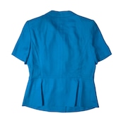pierre cardin ピエールカルダン セットアップ 半袖ジャケット×タイトスカート 11/ブルー/レトロ vintage