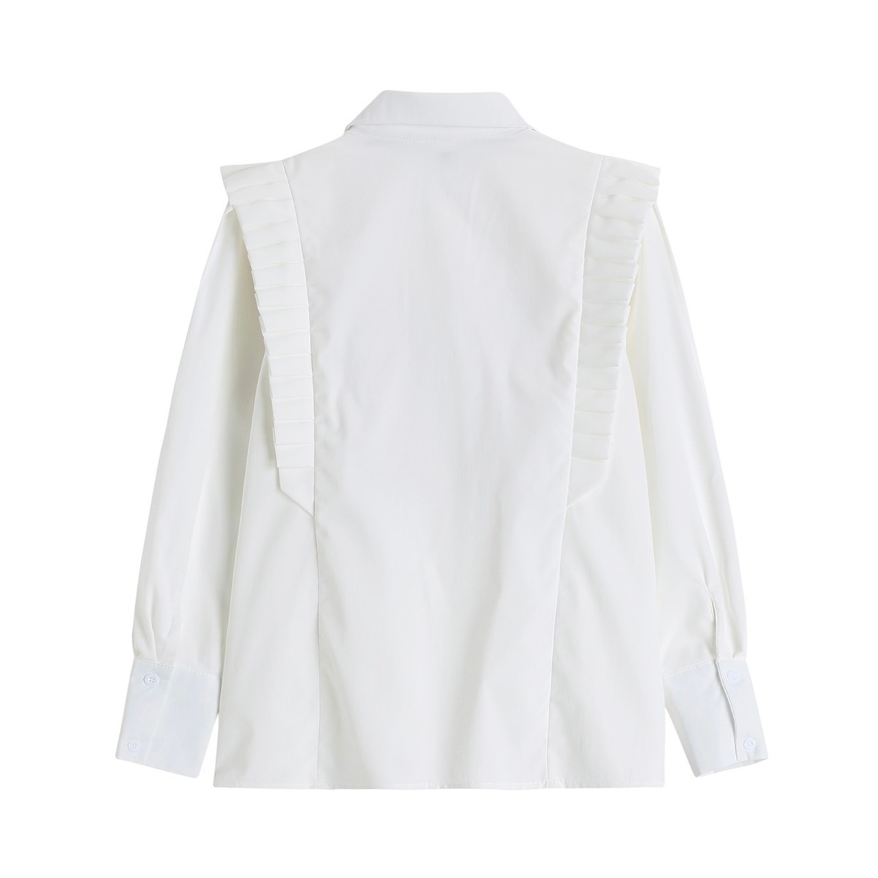 Rabbit embroidery white shirt