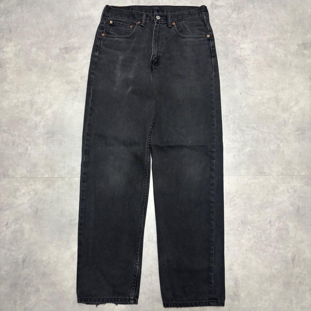 リーバイス550 Levis W32 デニム 黒 古着 ボトム 22513