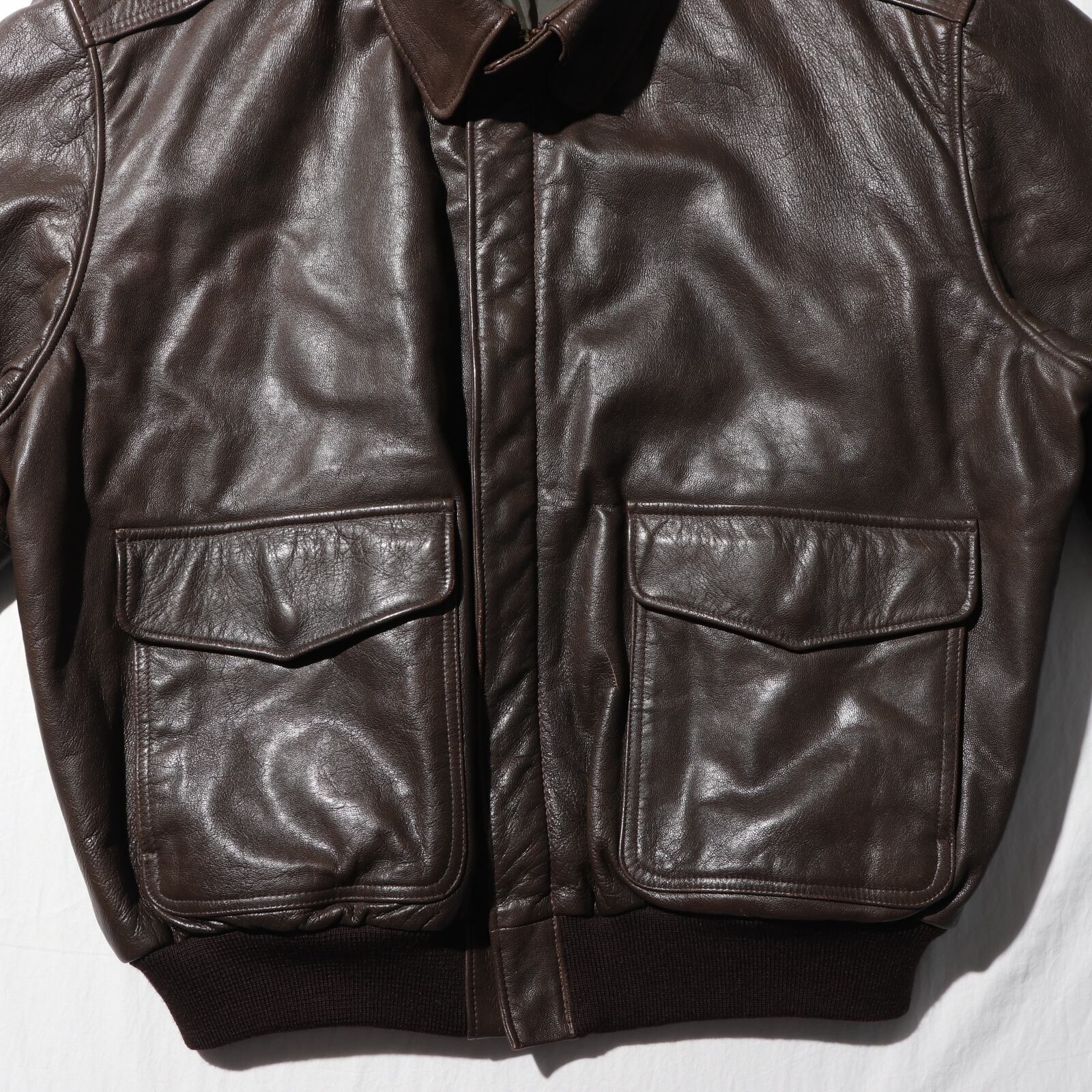 美品 XL USA Thinsulate中綿 エルエルビーン A-2 レザージャケット 
