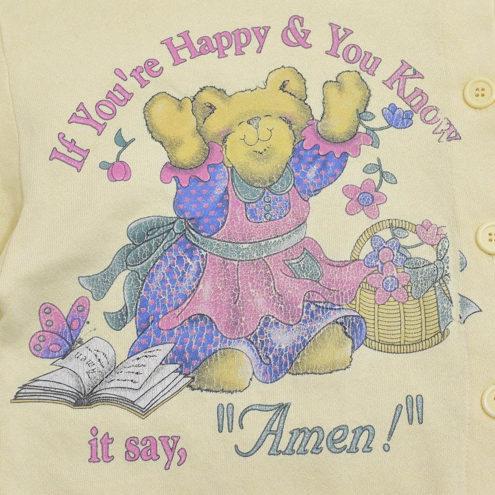 80s~ アメリカ製 Endless Designs クマさん チョウチョ 80s~ アメリカ製 Endless Designs クマさん チョウチョ