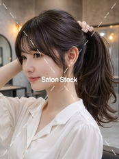 【レディース】ポニーテール(手づかみ)