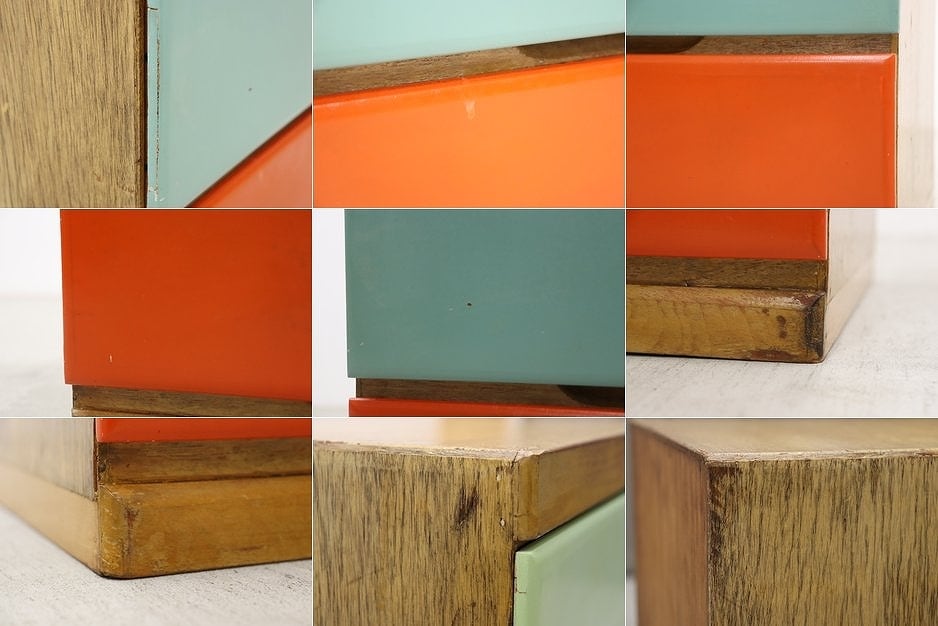 沼津店】 レトロ ポップ カラフル チェスト 箪笥 たんす 収納 仕分け