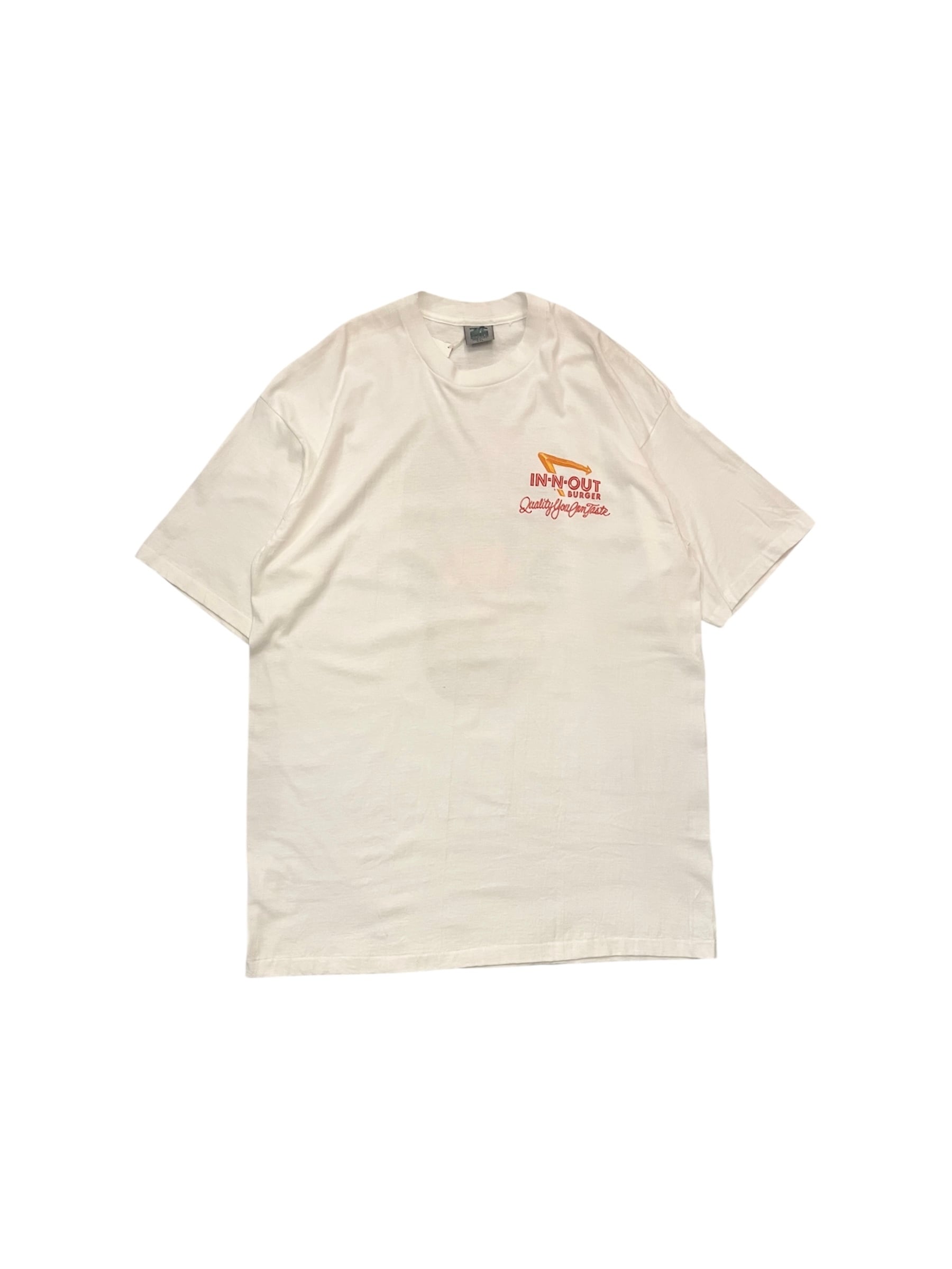 【正規品・希少品】IN-N-OUT バーガーのTシャツ　M　② 大きいサイズ メンズ IN-N-OUT BURGER インアンドアウトバーガー 半袖