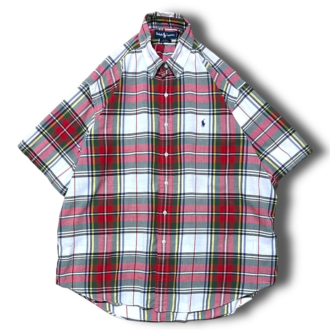 【Ralph Lauren】タータンチェックボタンダウンシャツ