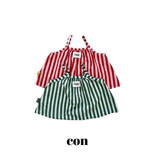 【予約】CON. / ストライプブラウス