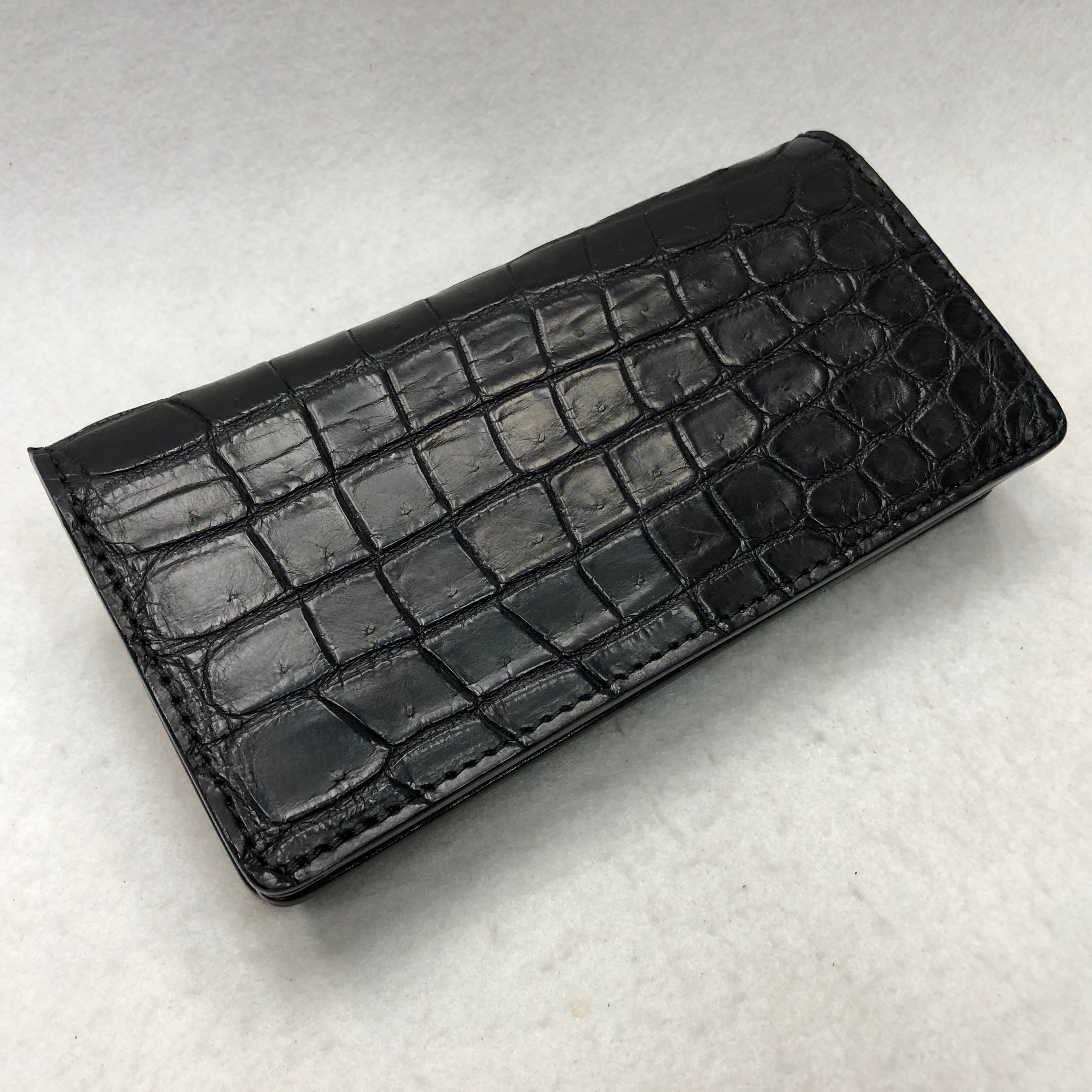 232 スモールクロコダイル 長財布 肚クロコ（特大サイズポロサス肚部