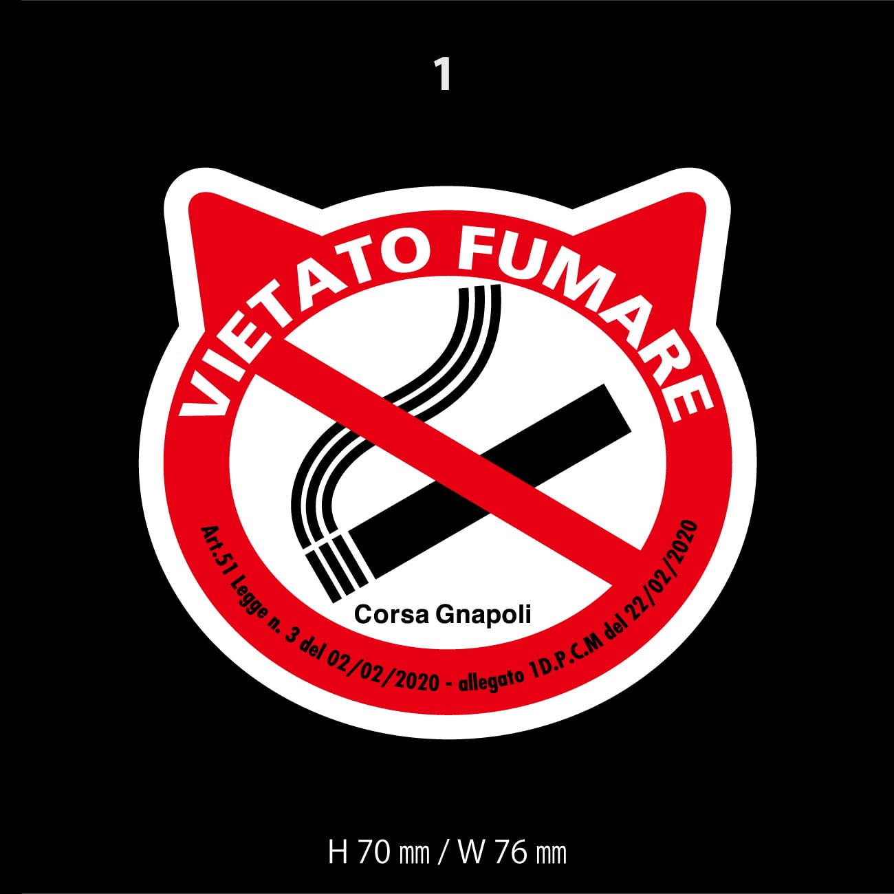 猫型ステッカー8種類 | Pay ID