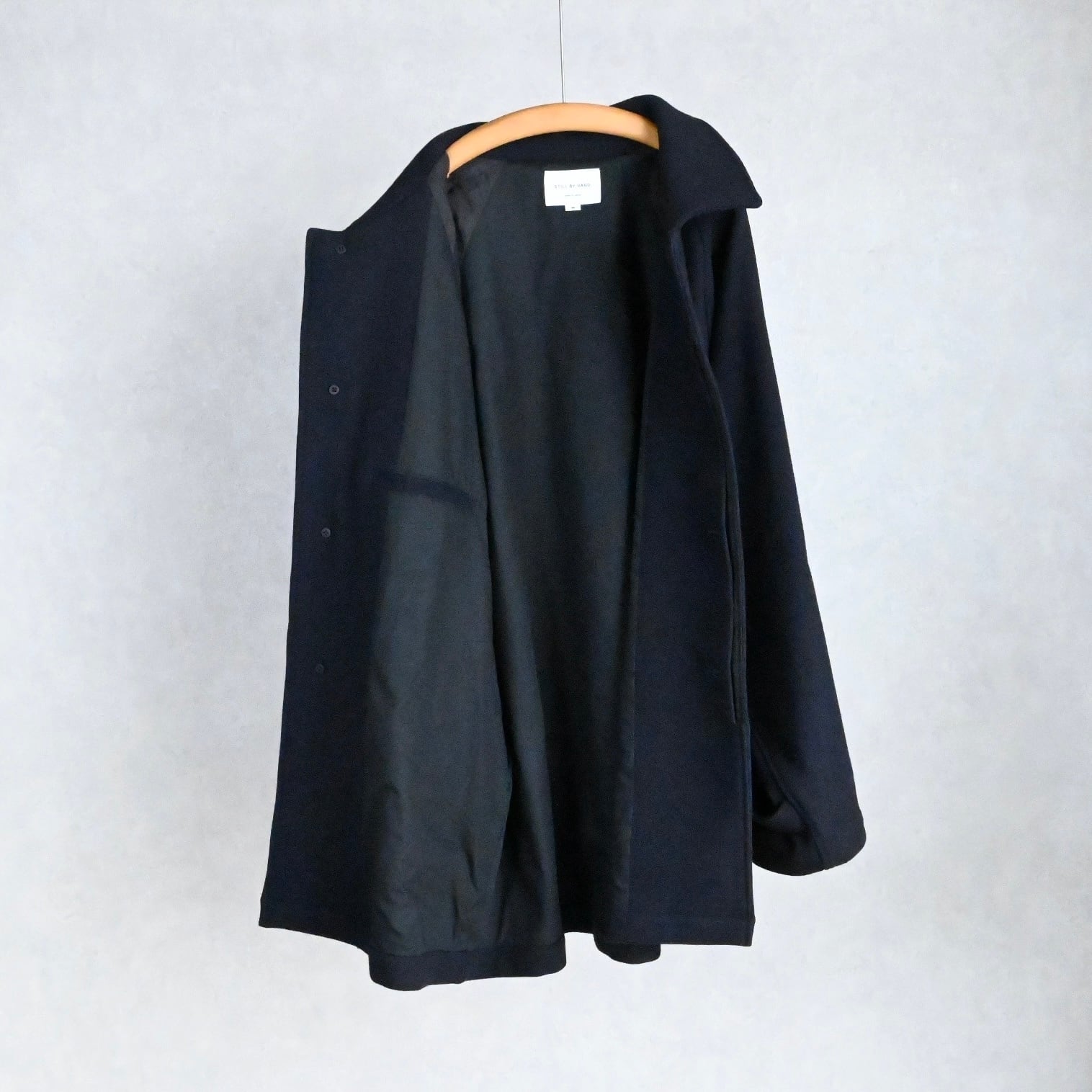 STILL BY HAND】WOOL/NYLON HALF COAT スティルバイハンド ウール