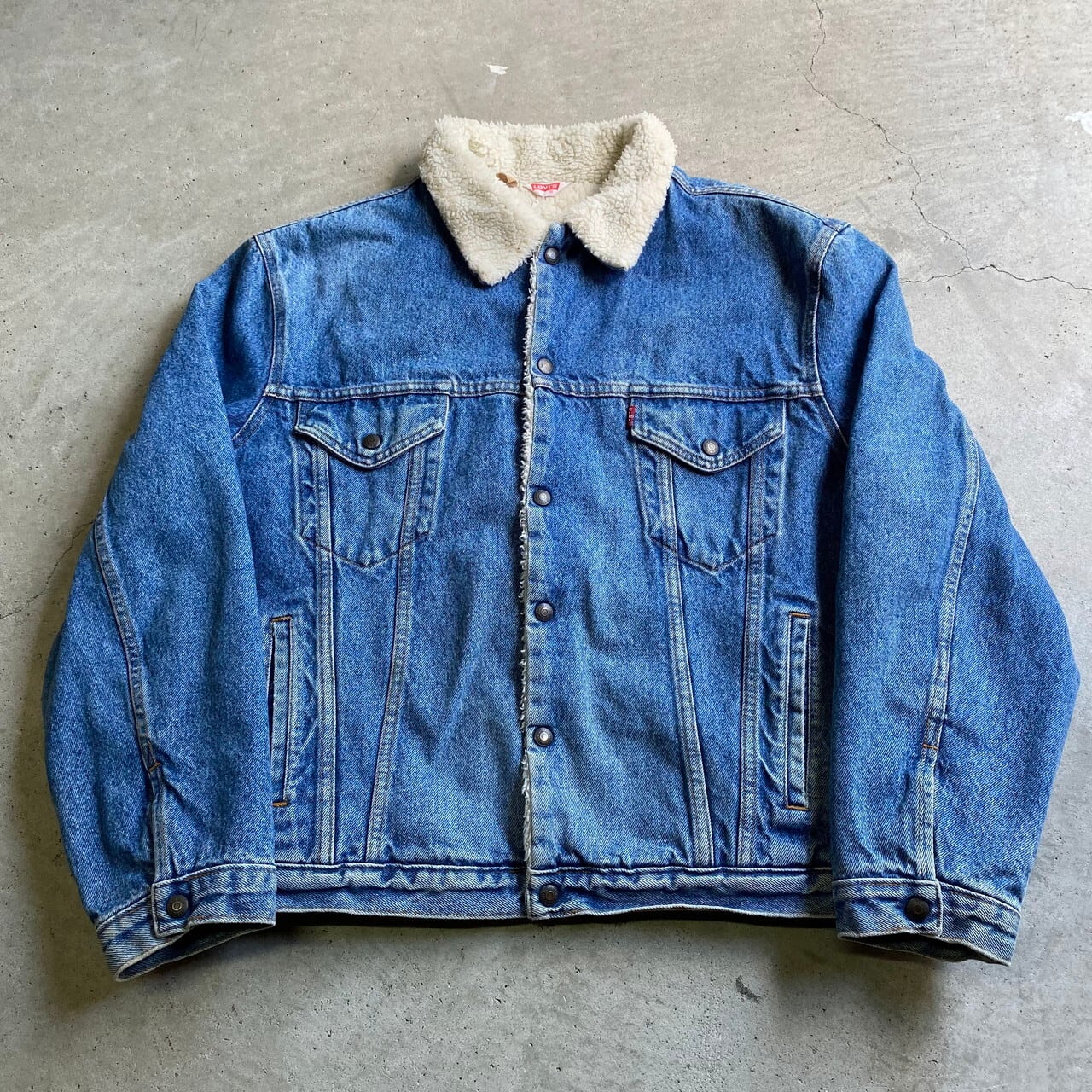 リーバイス　Levi's　ボア　デニム　ジャケット　ビッグサイズ　ヴィンテージ