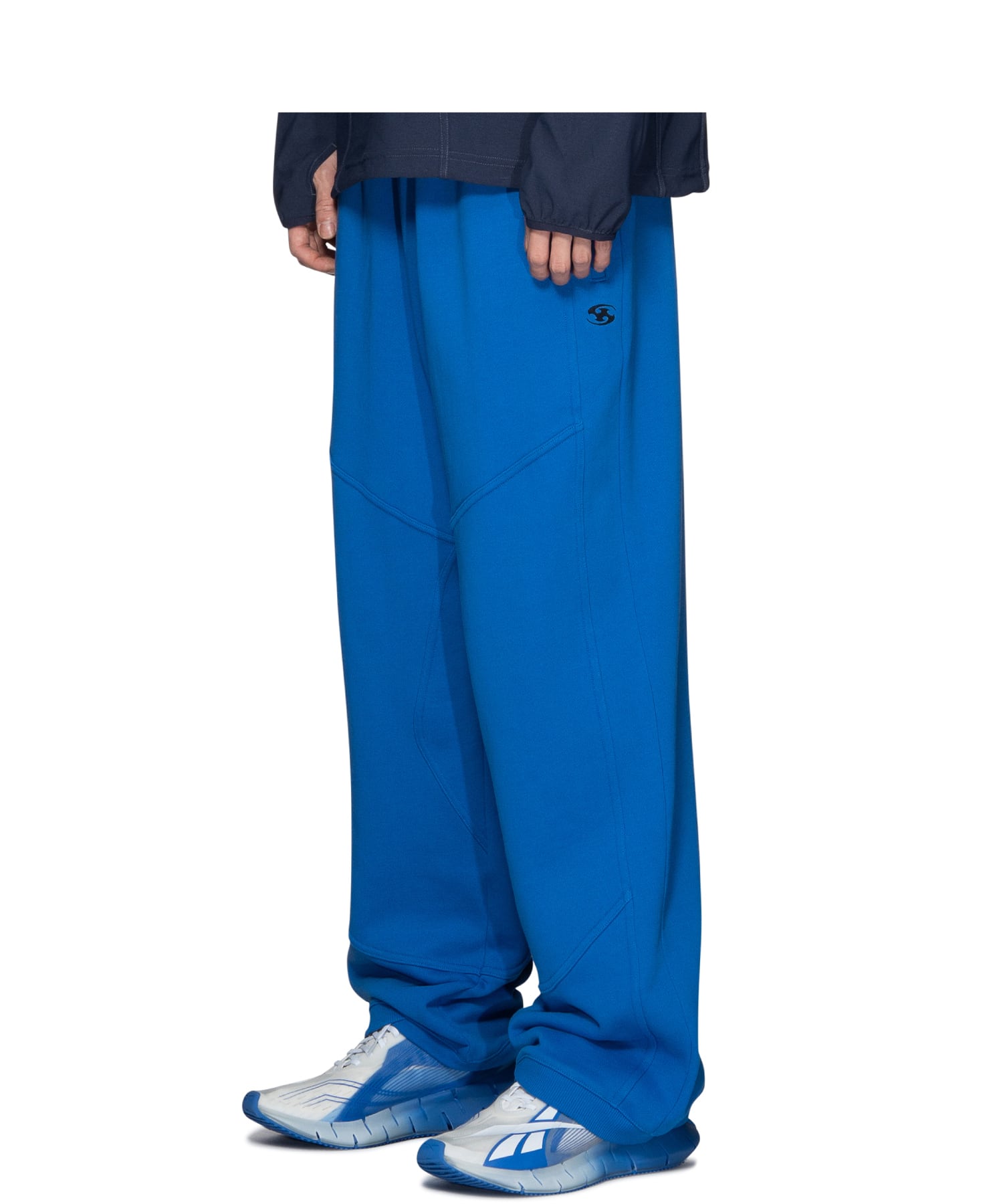 SAN SAN GEAR] 23FW PANELDED SWEAT PANTS BLUE 正規品 韓国ブランド 