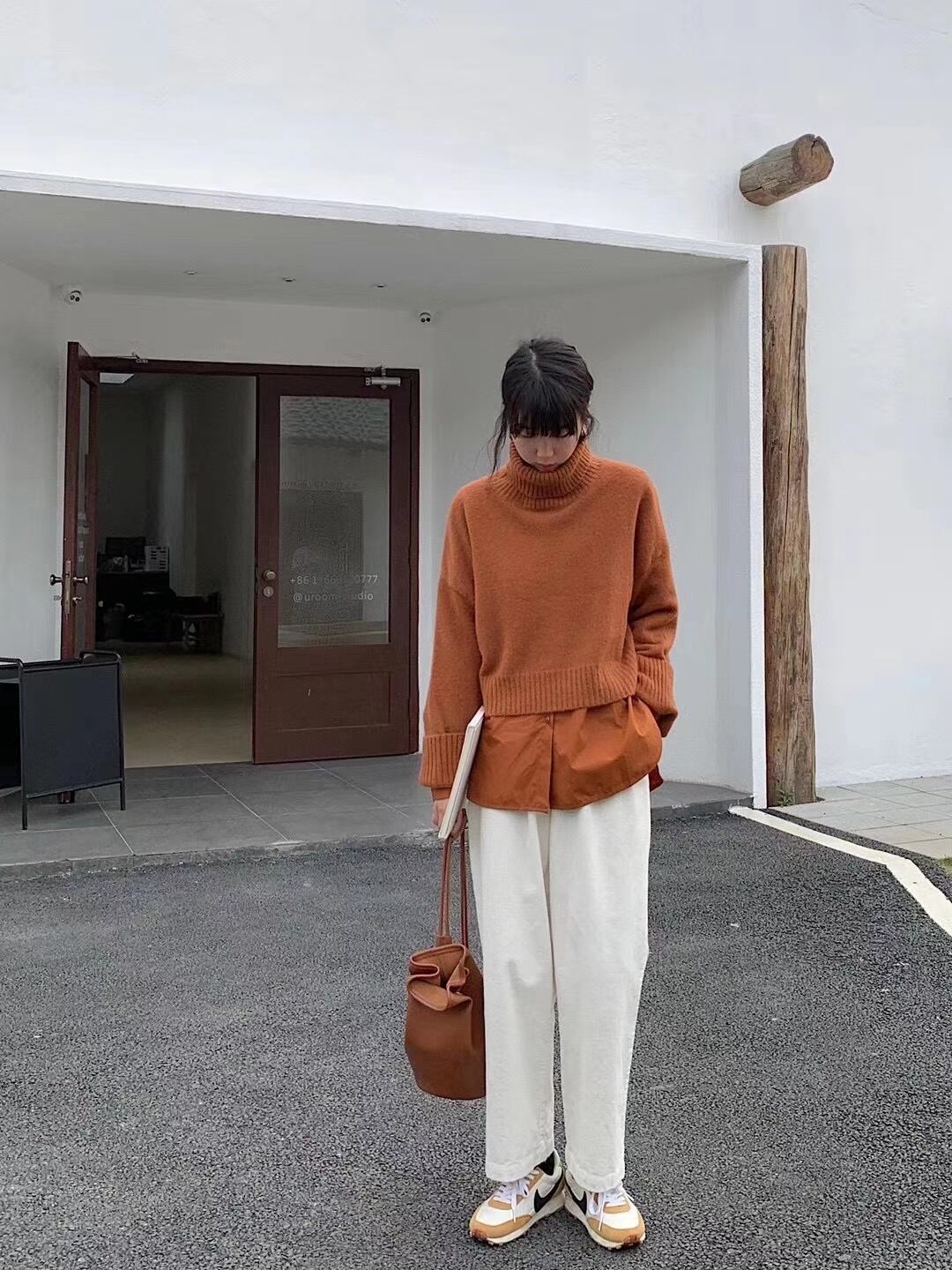 タートルネックカラーニット　AJ2205-D07