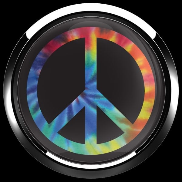 ゴーバッジ(ドーム)（CD1079 - PEACE TIE DYE） - 画像3