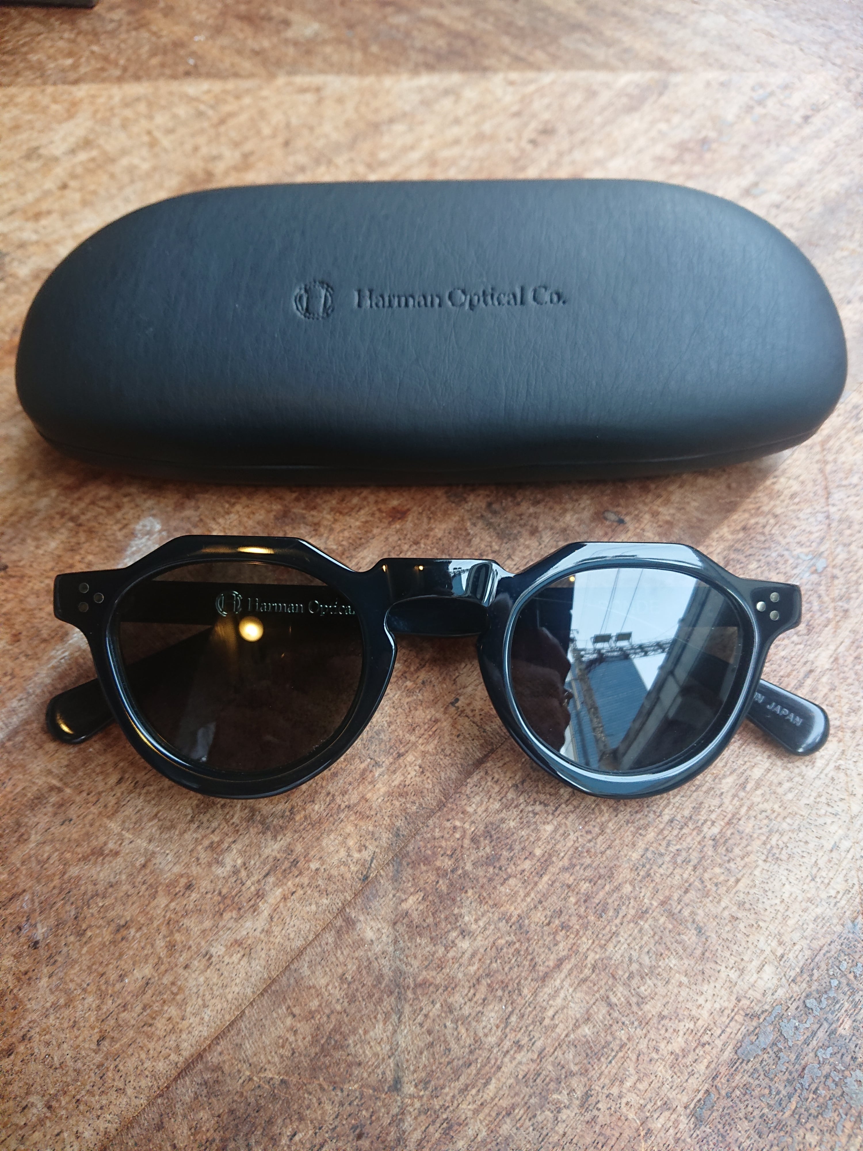 Harman Optical Co. “RONDE” Black × Green | BOW & ARROW WEB STORE