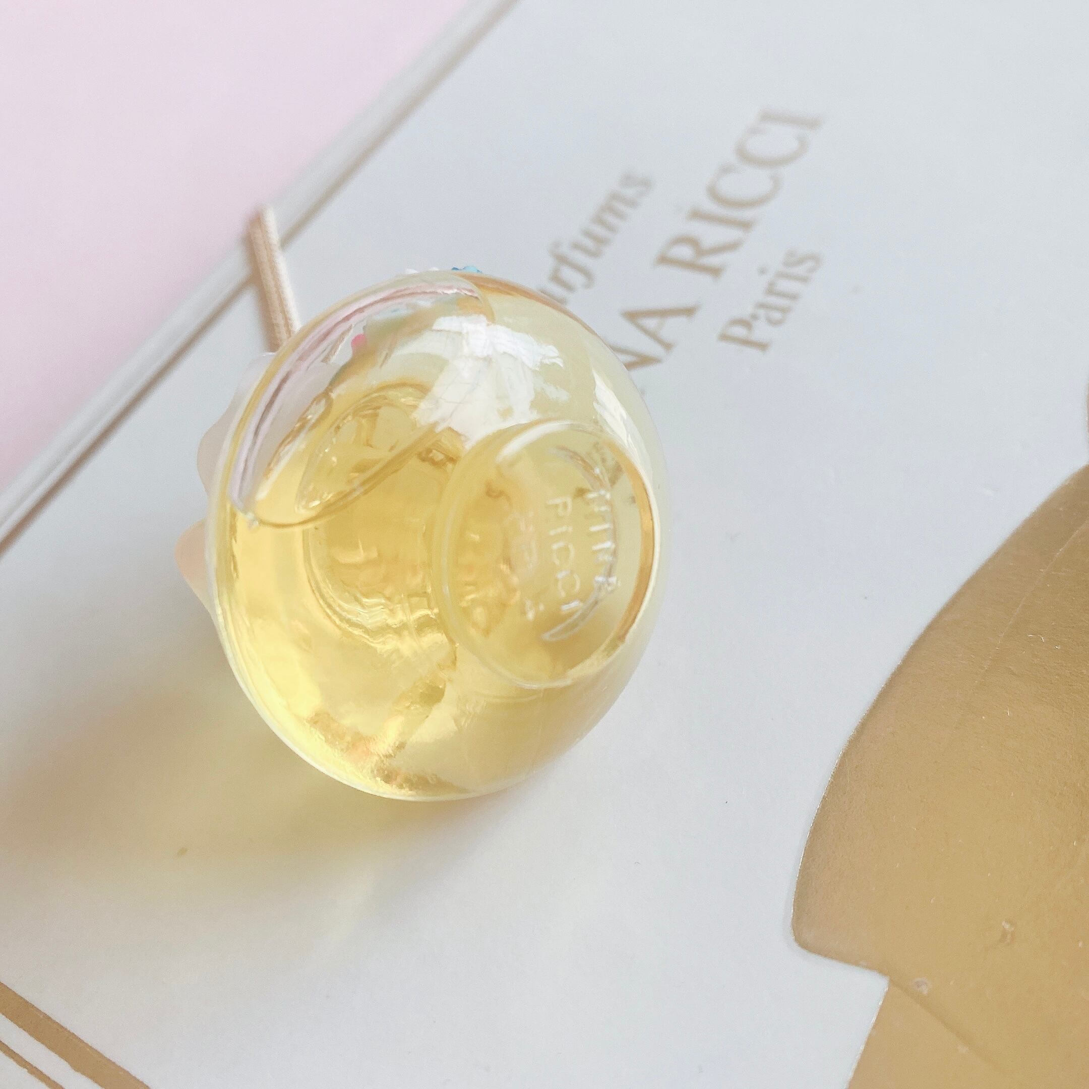 (ニナリッチリメイク)Nina Ricci Hand painted perfume neckless ペイント香水瓶ネックレス