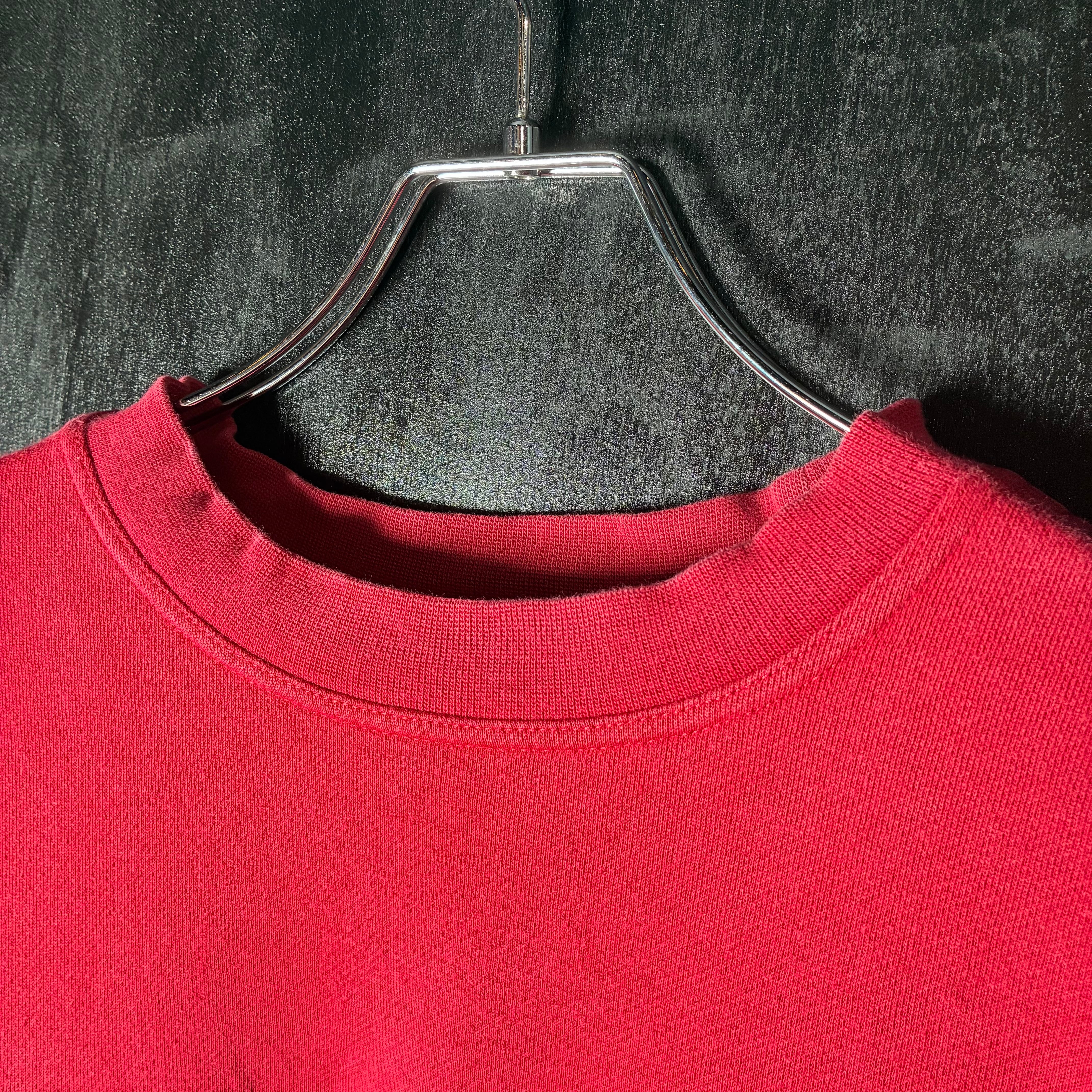 PELLE PELLE MARC BUCHANAN 刺繍ロゴスウェット　赤　M PELLE PELLE MARC BUCHANAN 刺繍ロゴスウェット 赤 M - メルカリ