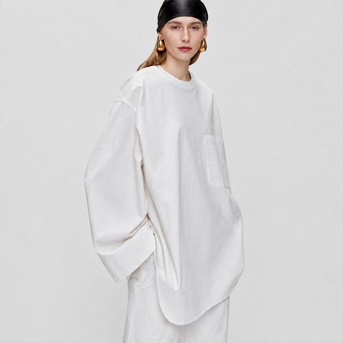 Creative cut volume shirt A00057