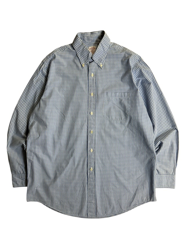 Brocks Brothers Blue&White Gingham Check Shirt XL