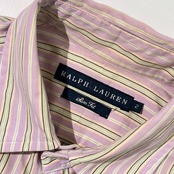 Ralph Lauren ラルフローレン SLIM FIT ストライプ 長袖シャツ 2/マルチ レディース