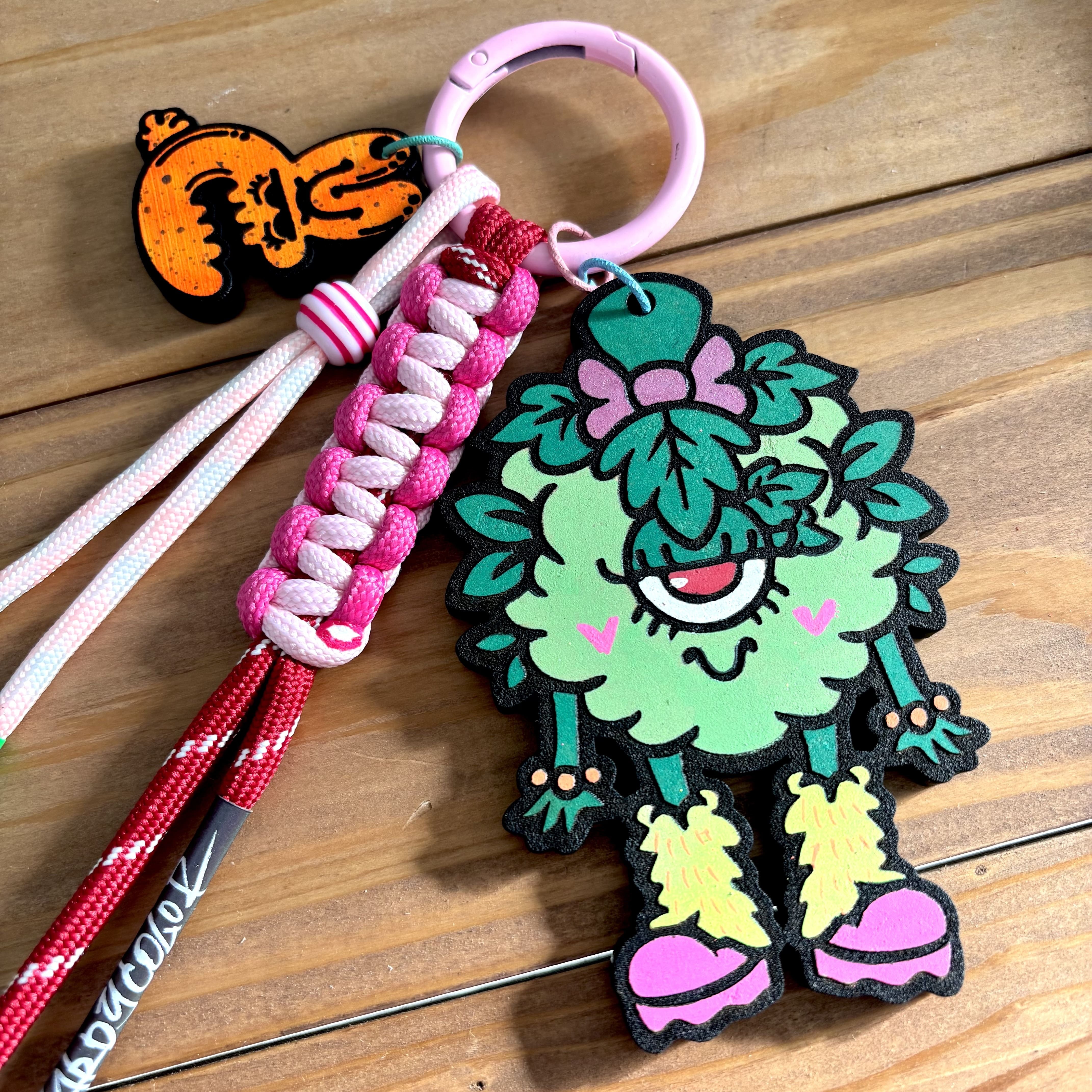 【バッツガール】パラコードストラップ+チャーム付き