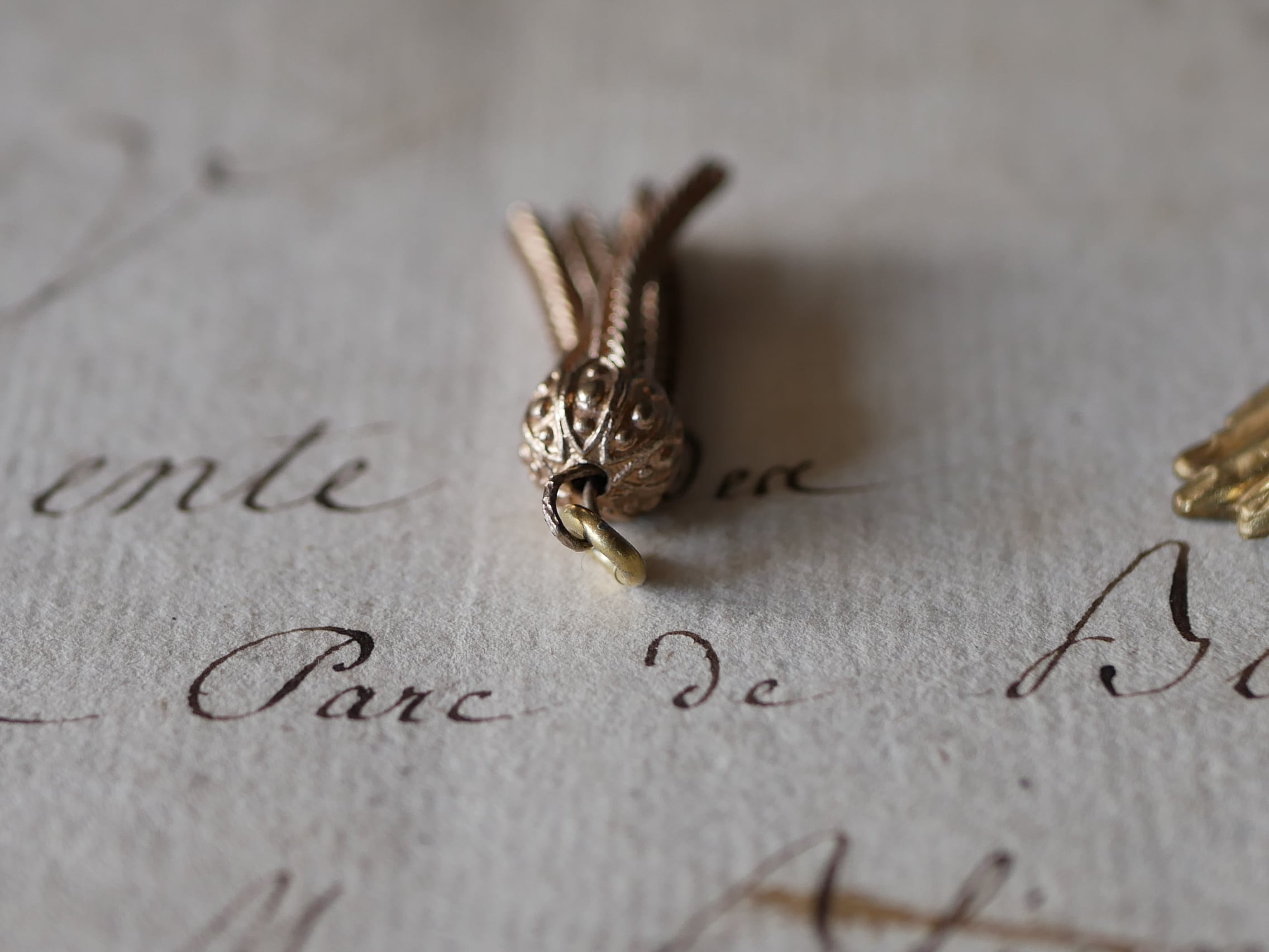 タッセル ネックレストップ フランスアンティーク ブロカント