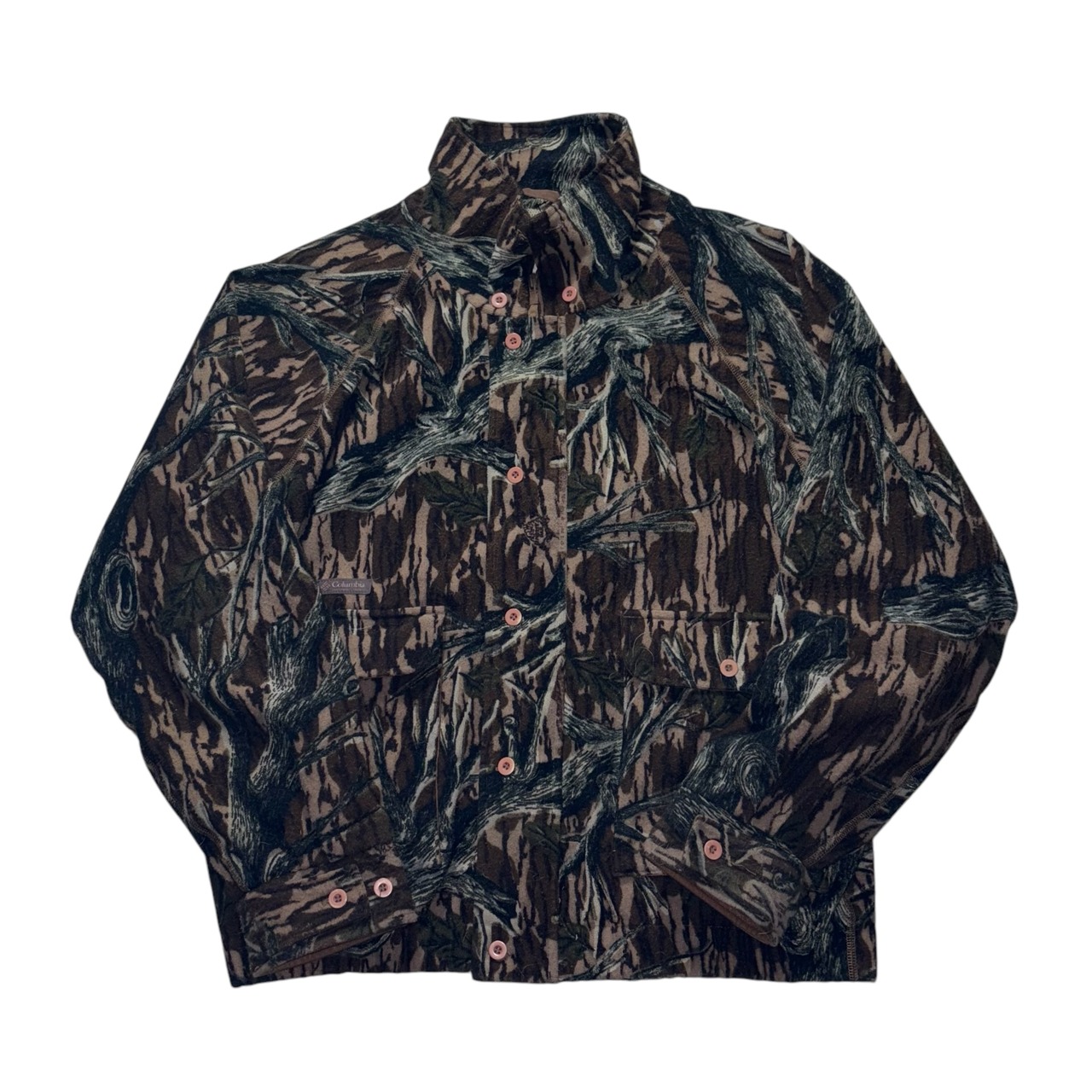 vintage 1990’s COLUMBIA “tree camouflage” pile jacket