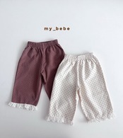 韓国子供服 / Mybebe / ドットレースパンツ *XS~XL*