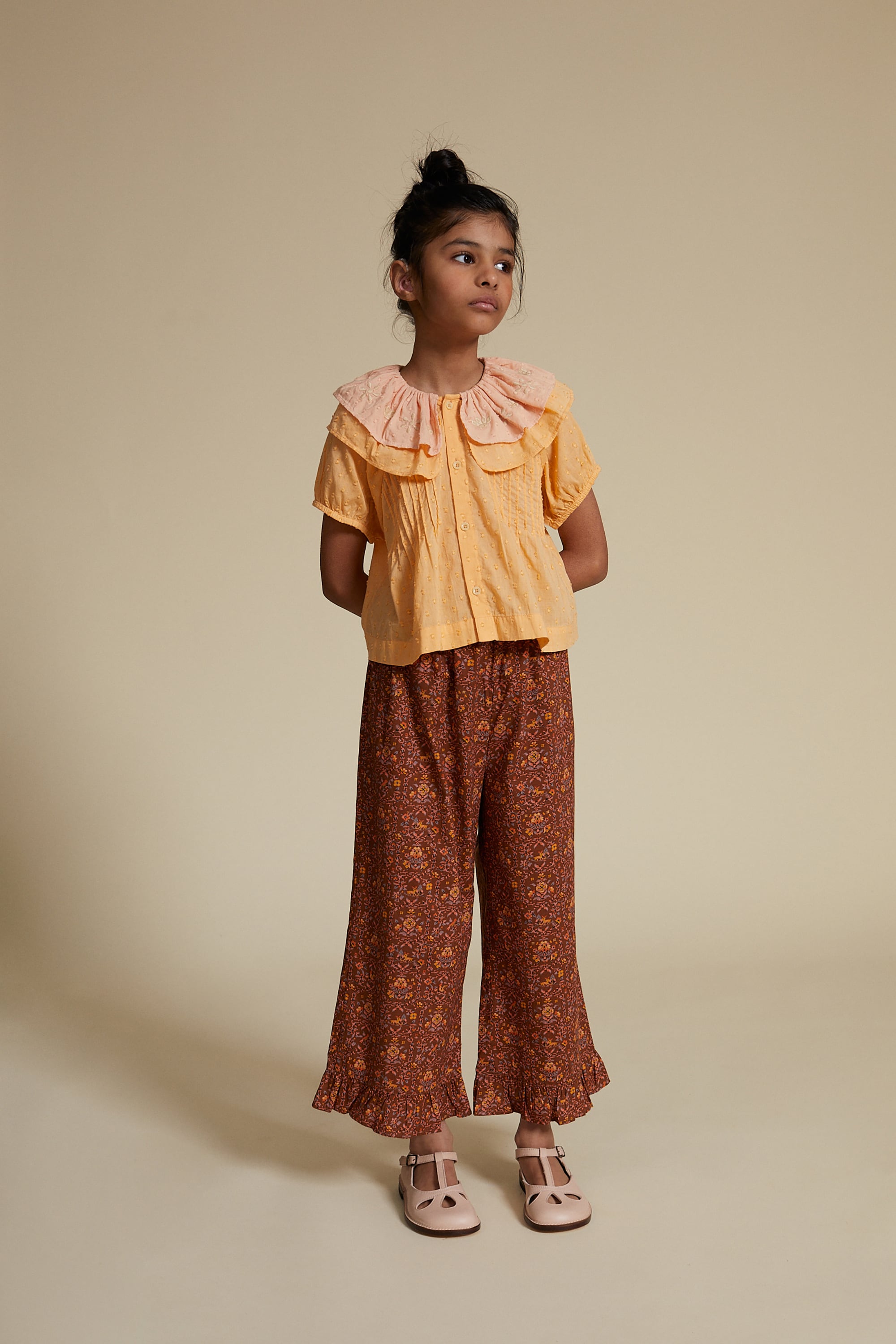 Apolina Selina Blouse Apricot/Rose | RESONASON