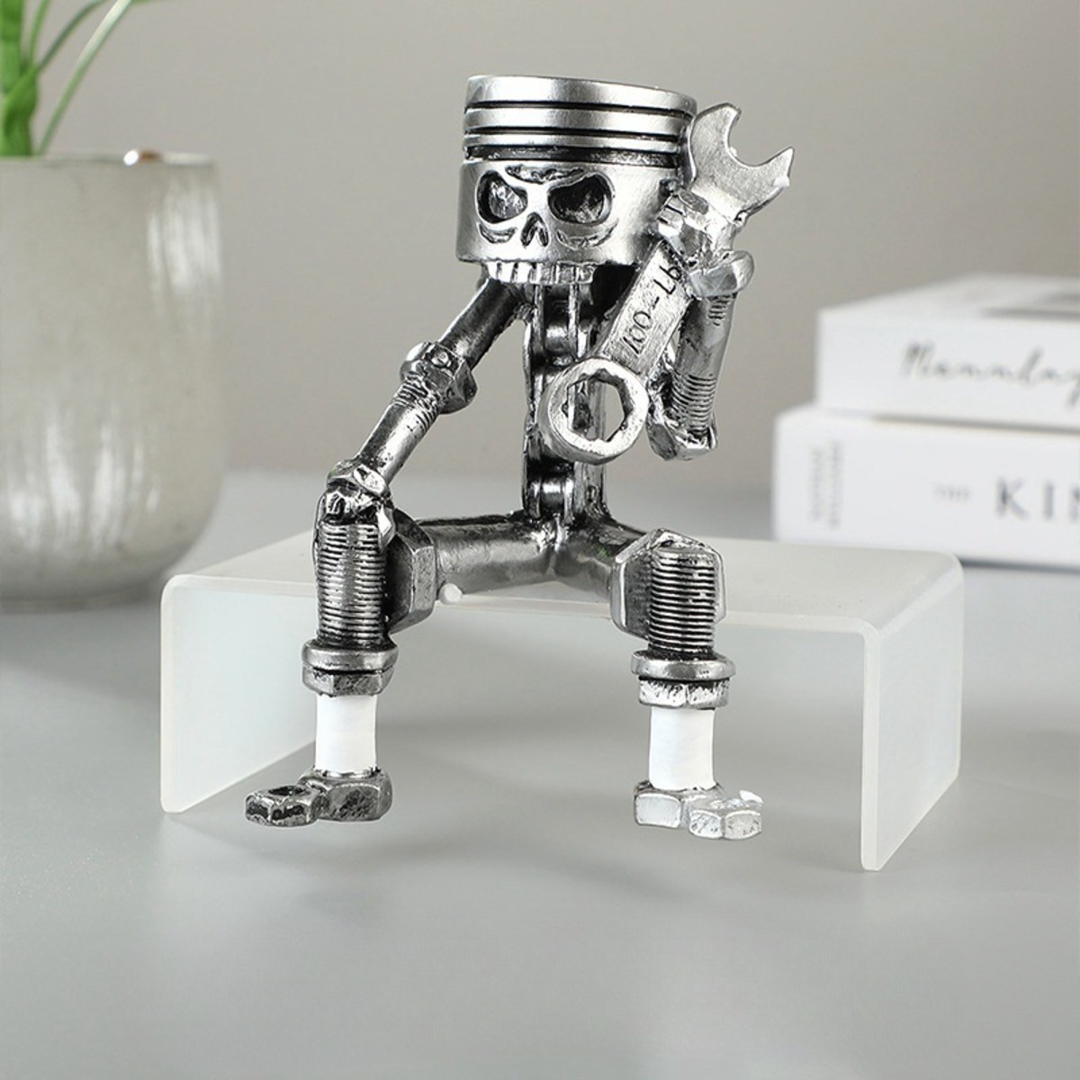 オブジェ スカル ロボット おしゃれ かわいい インテリア 置物 骸骨 