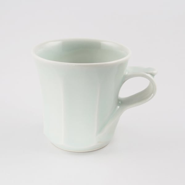 石飛勲 白磁面取りマグカップ | PENCIL ONLINE SHOP