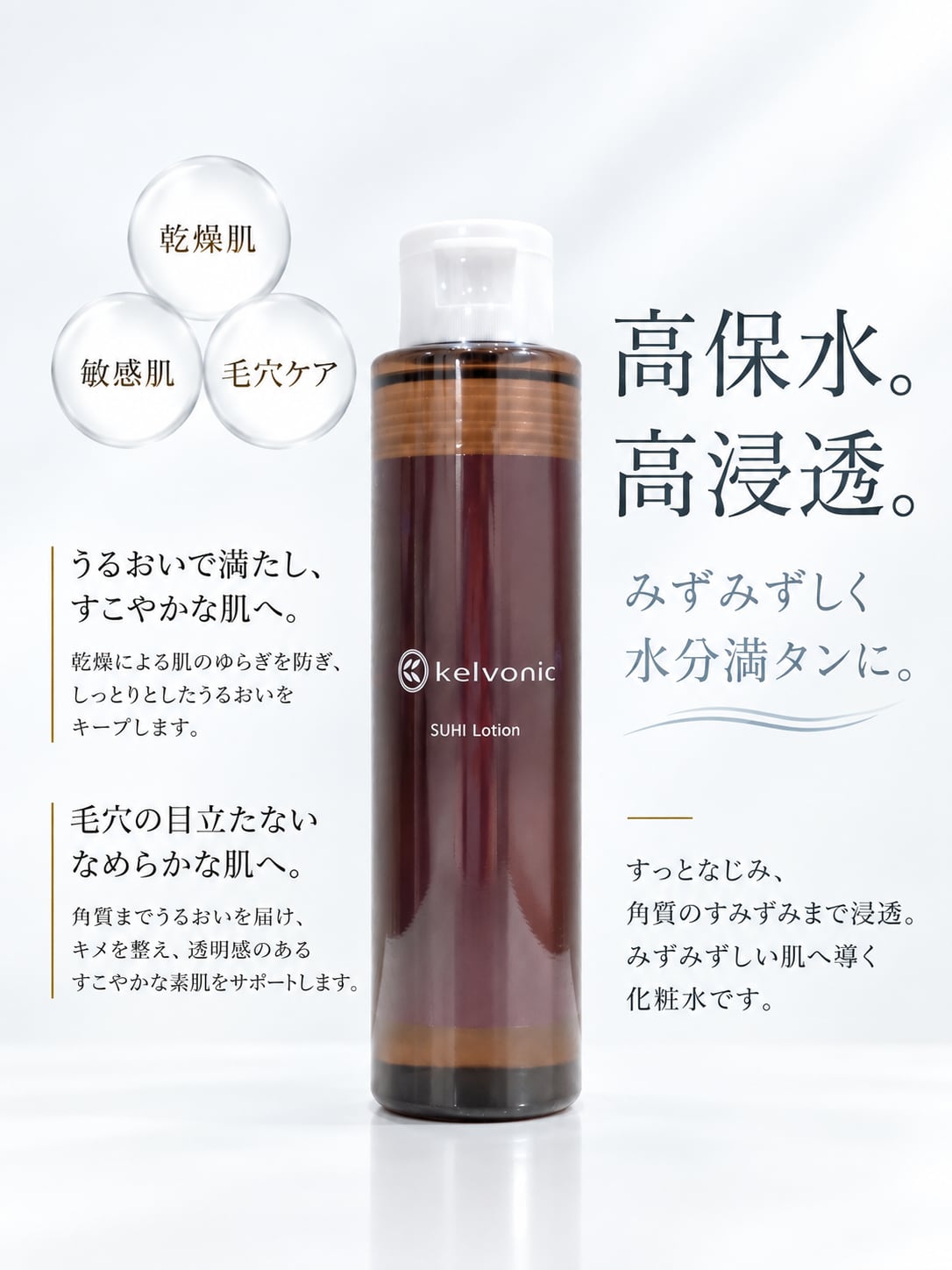 【kelvonic】化粧水　美容液　日焼け止め SUHI Lotion(化粧水) | kelvonic