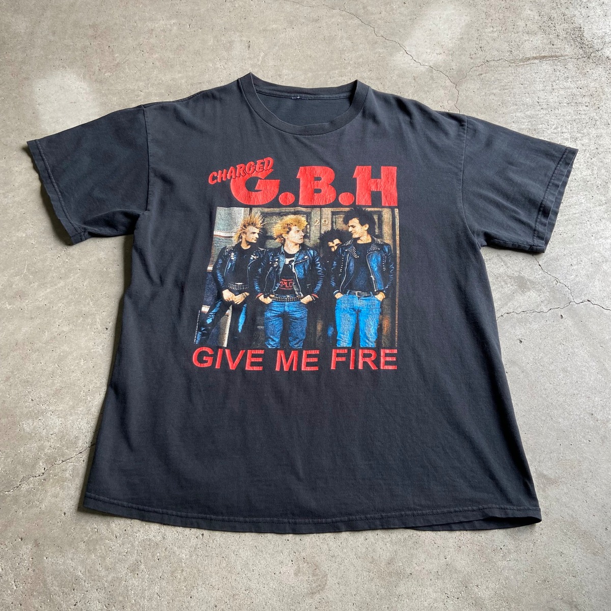 00年代 CHARGED G.B.H ”GIVE ME FIRE” フォトプリント バンドTシャツ 