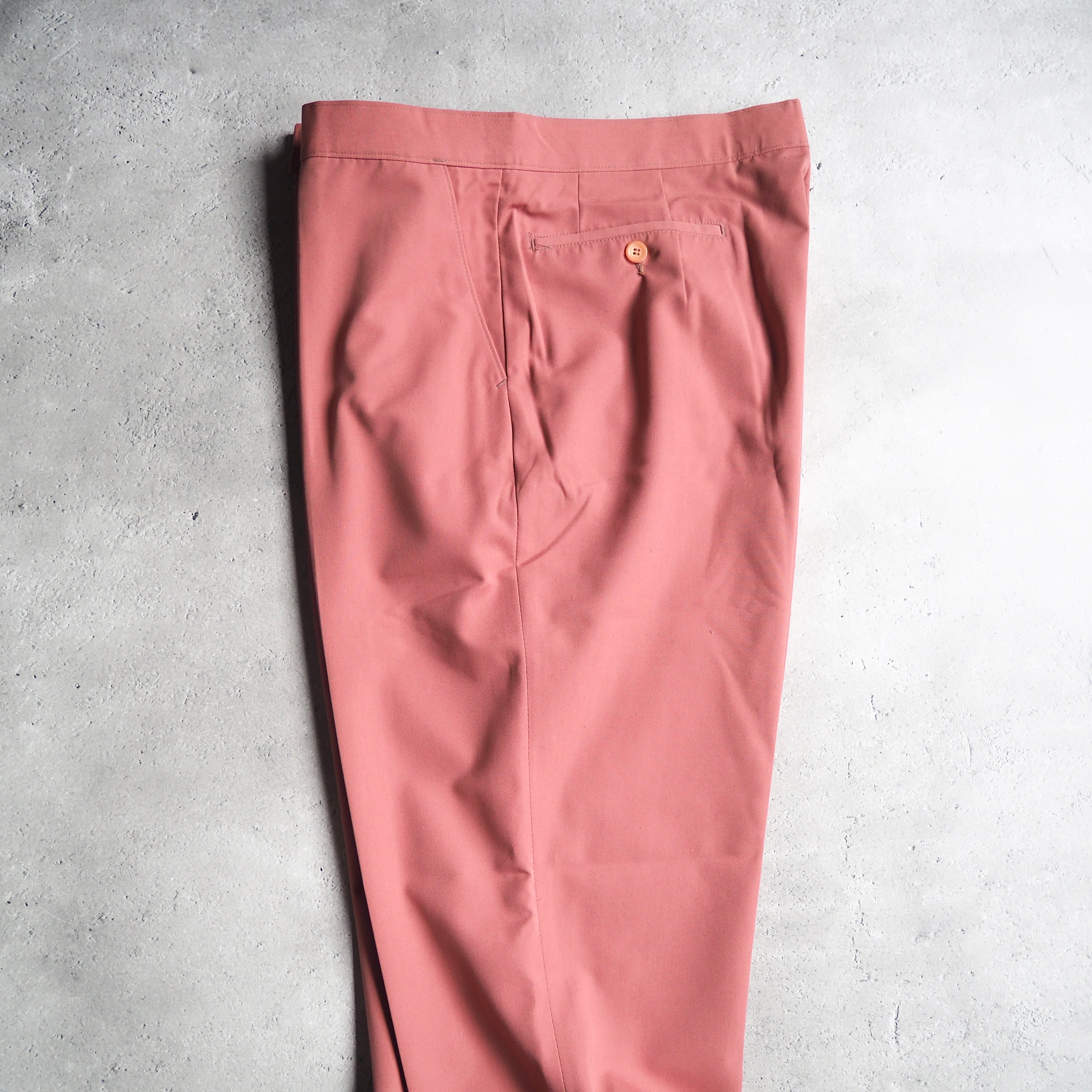 Beautiful flamingo Pink color Vintage slacks Pants