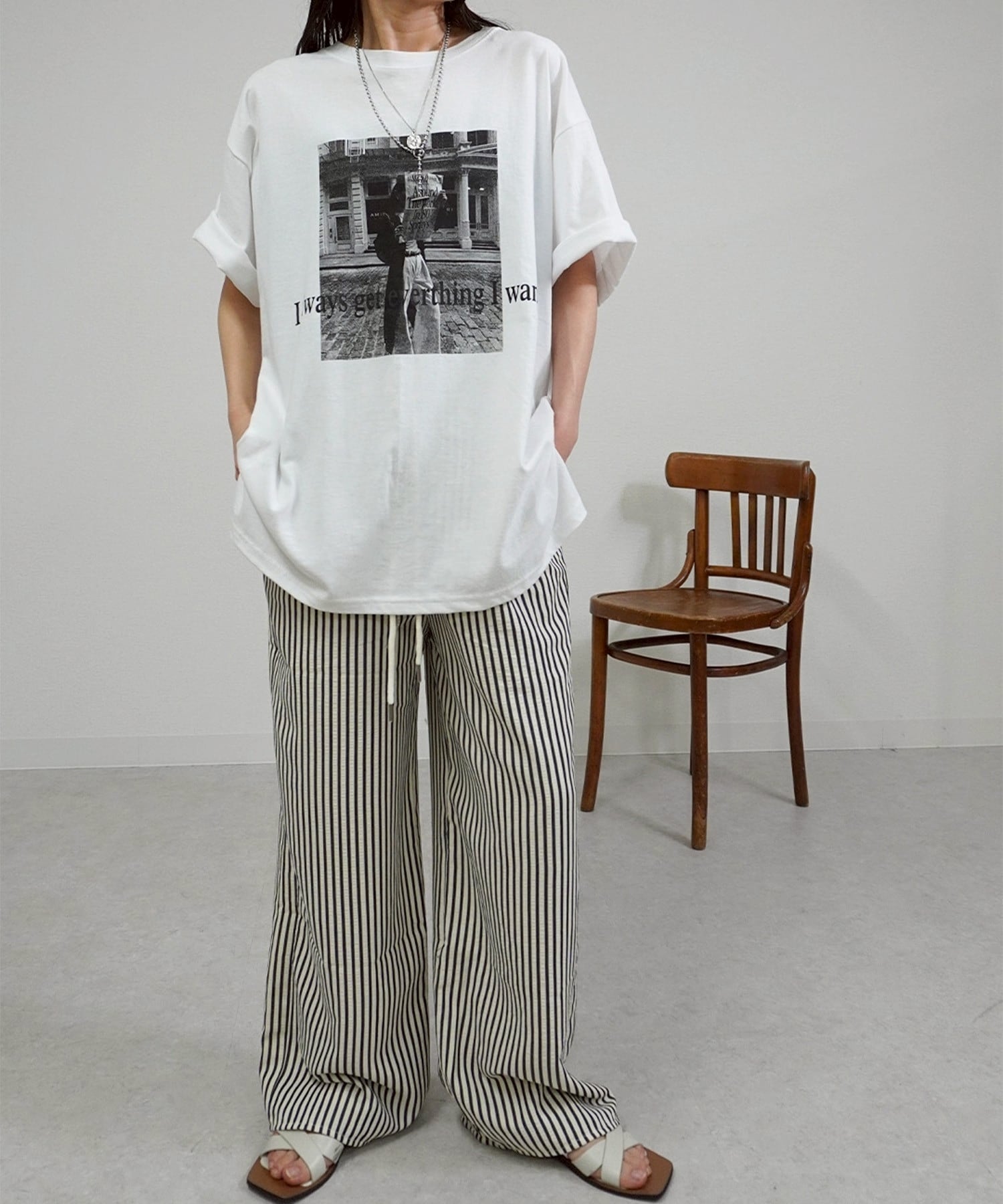 ストライプイージーパンツ 5482818 (0408) | gossara(ゴサラ)