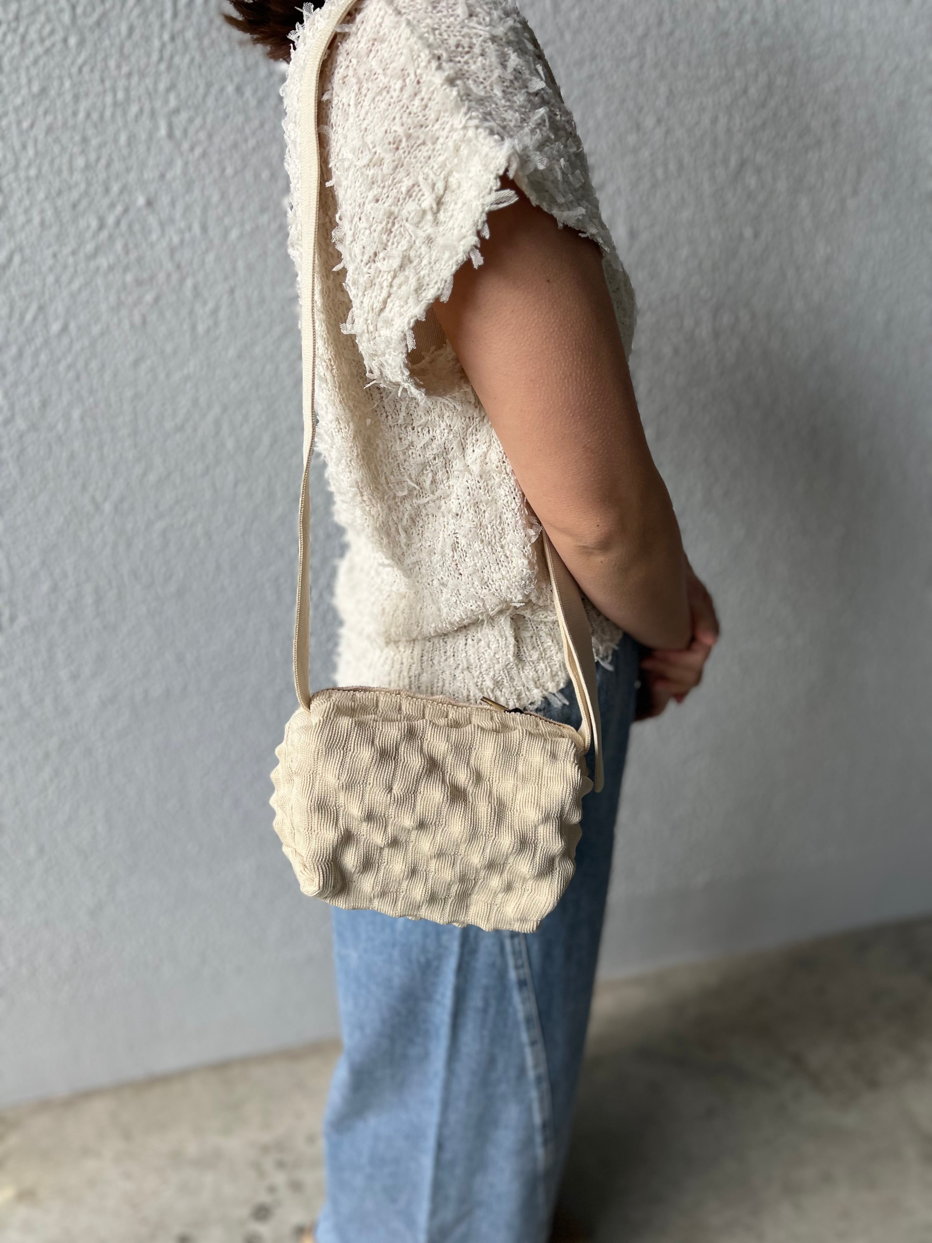 【SELECT】エンボススクエアミニショルダーbag　17-0673