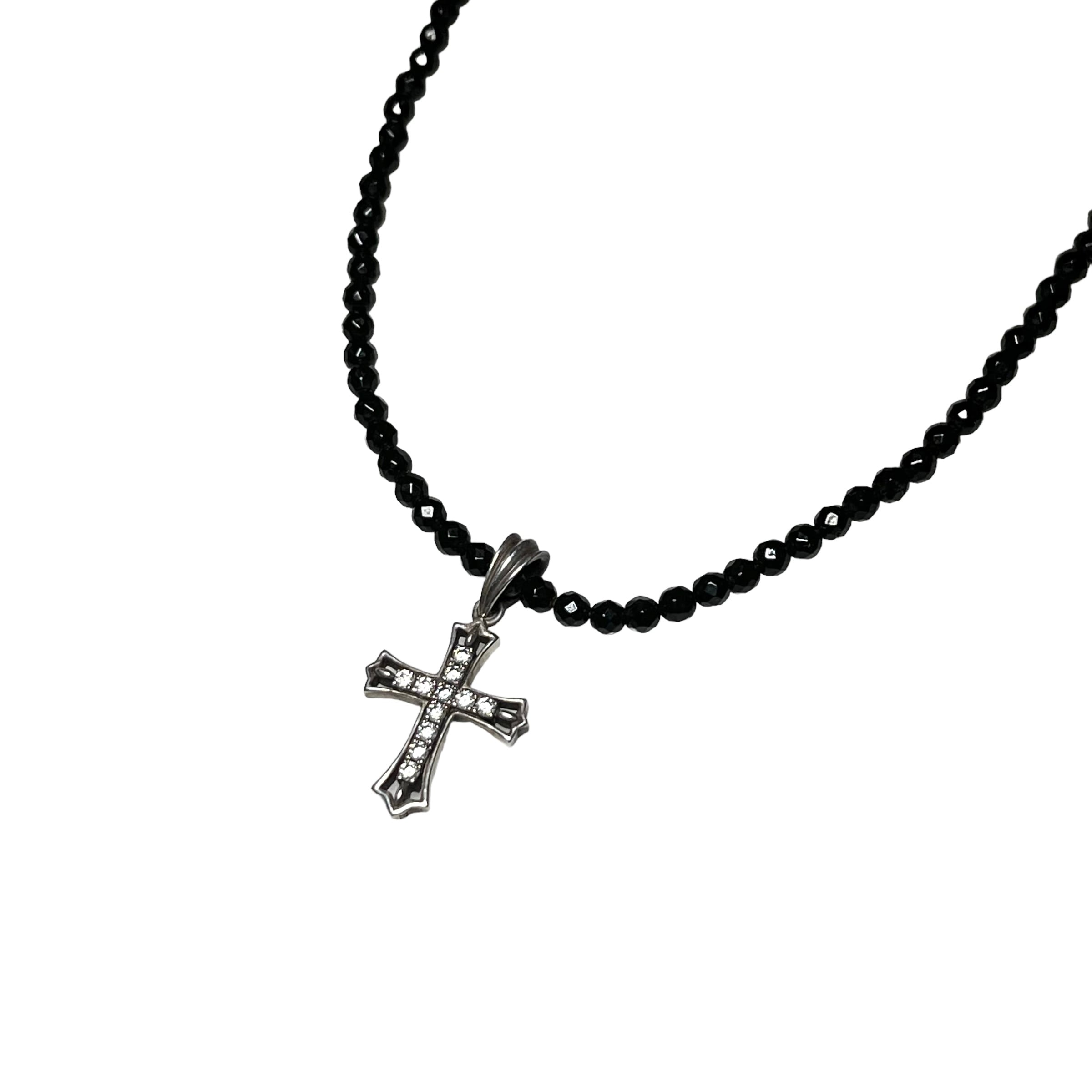 Justin Davis TINY ROSARY NECKLACE