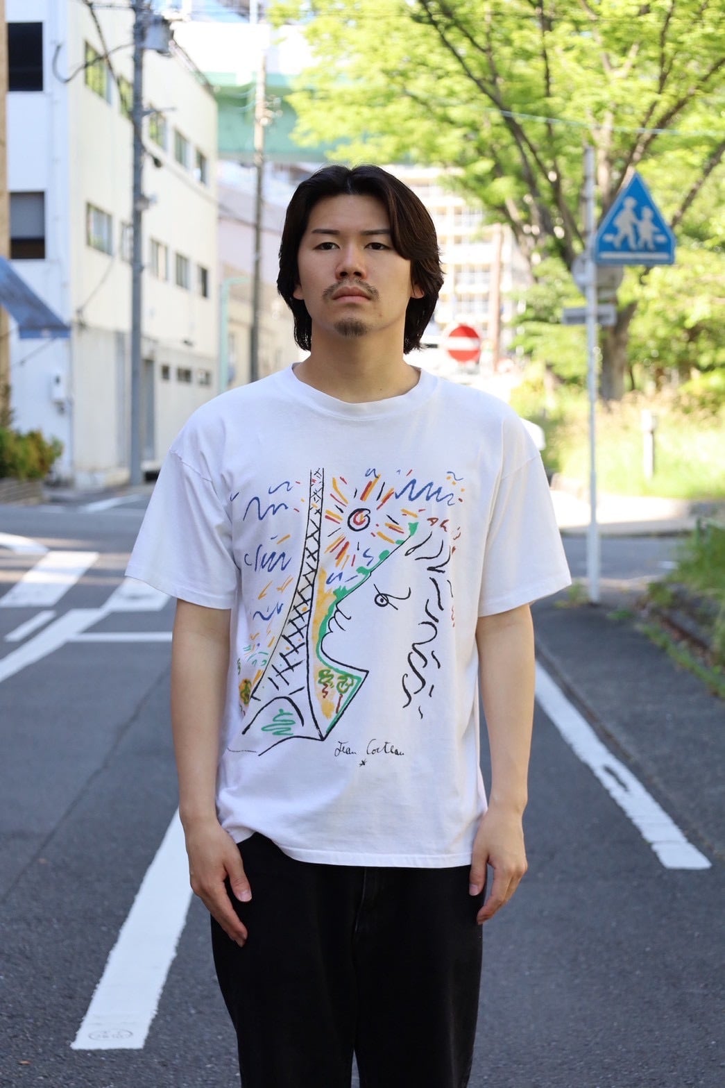 Flammarion 4 マグリット Tシャツ L／90年代フランス製・超希少 90's FRANCE製 Flammarion 4 Tee 
