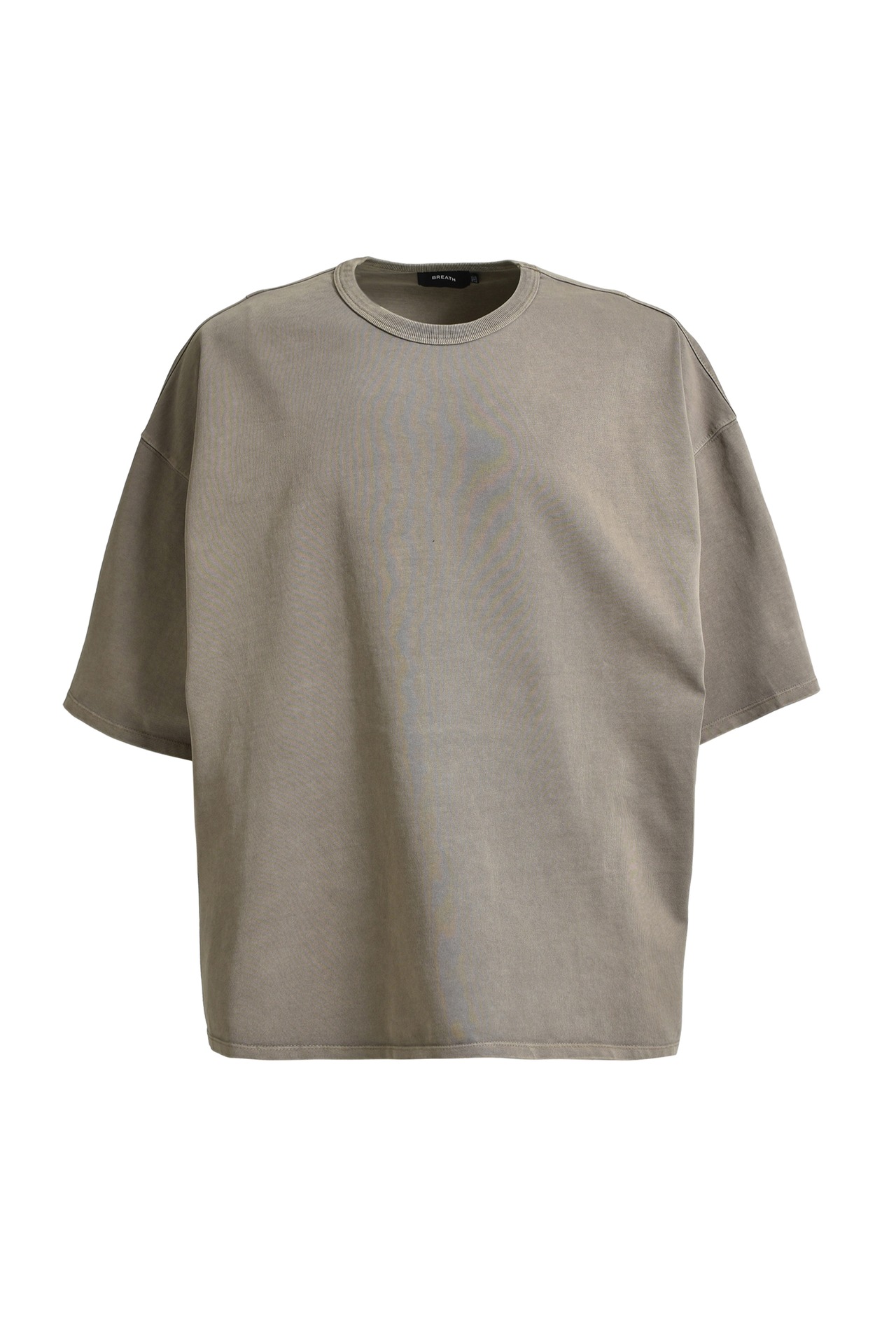 BREATH / newrich wide cropped tee dust
