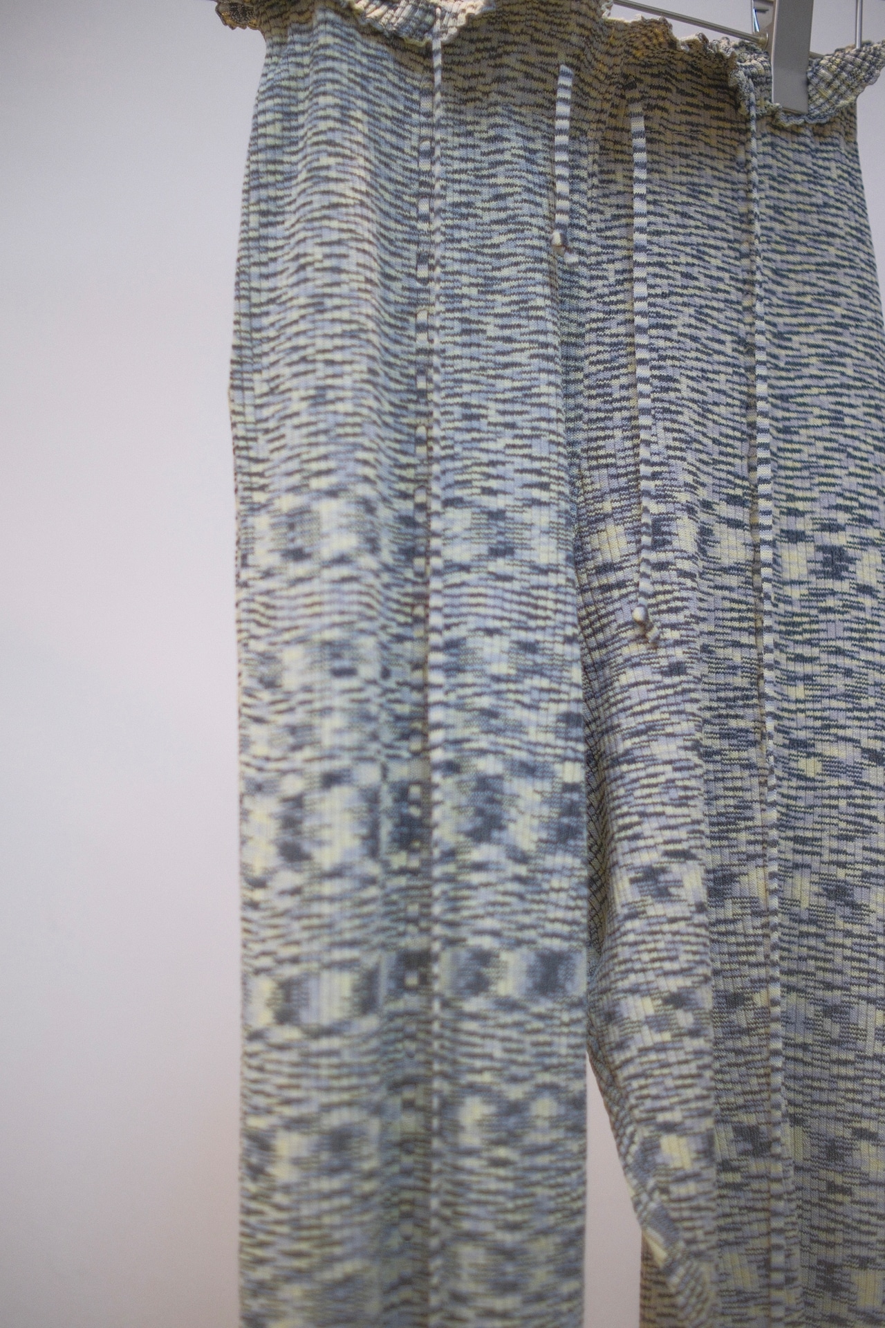 Black Gradient Yarn Pants / GRAY×CHARCOAL - 6