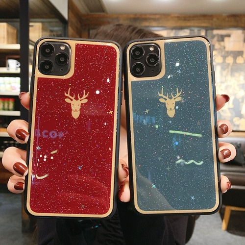 トナカイ iPhone11/xs/xr/8ケース 可愛い Galaxy S10+/S10/S9/Note8ケース キラキラ 女子 お洒落♪